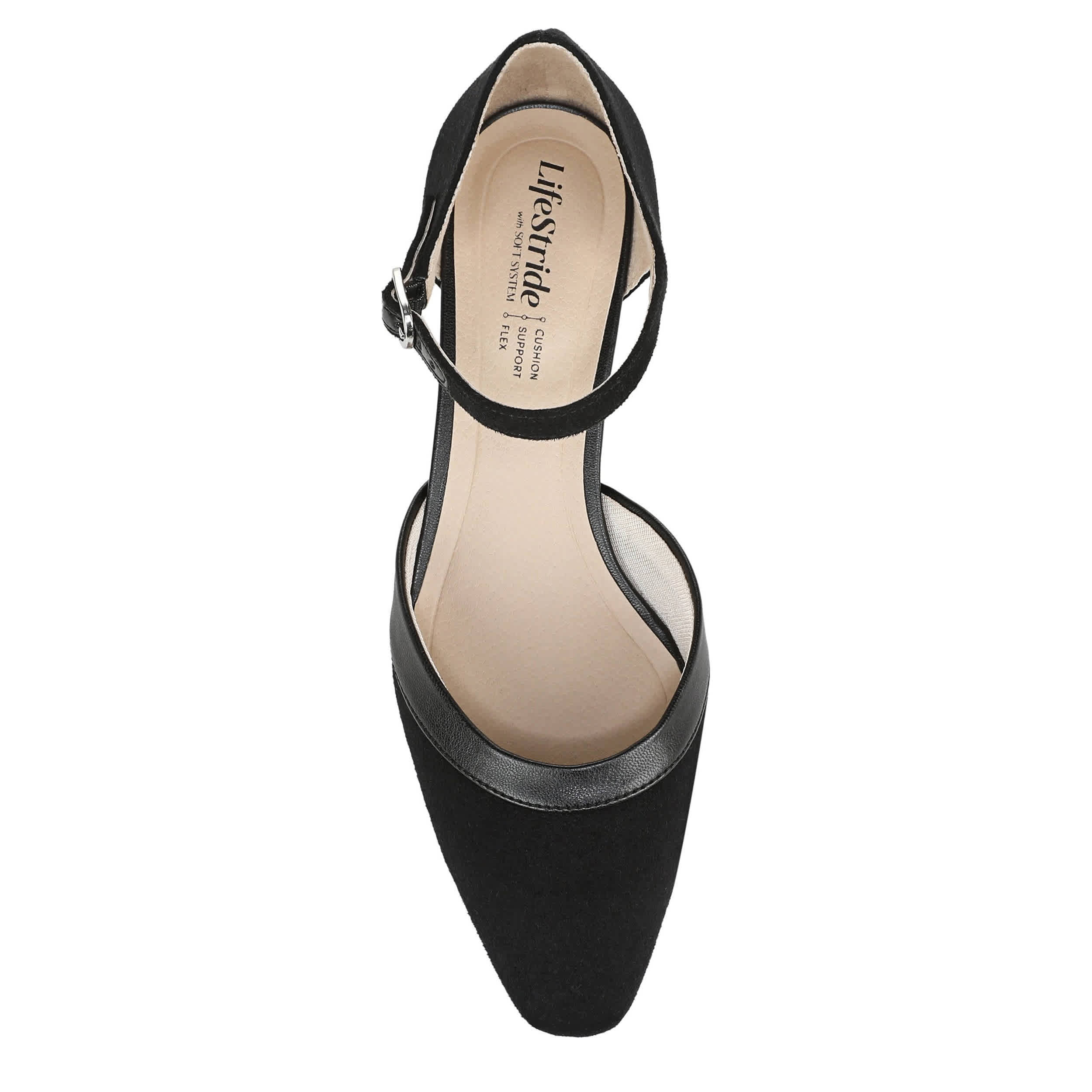 LIFESTRIDE-WOMENS LEIGHTON PUMP-BLACK & 