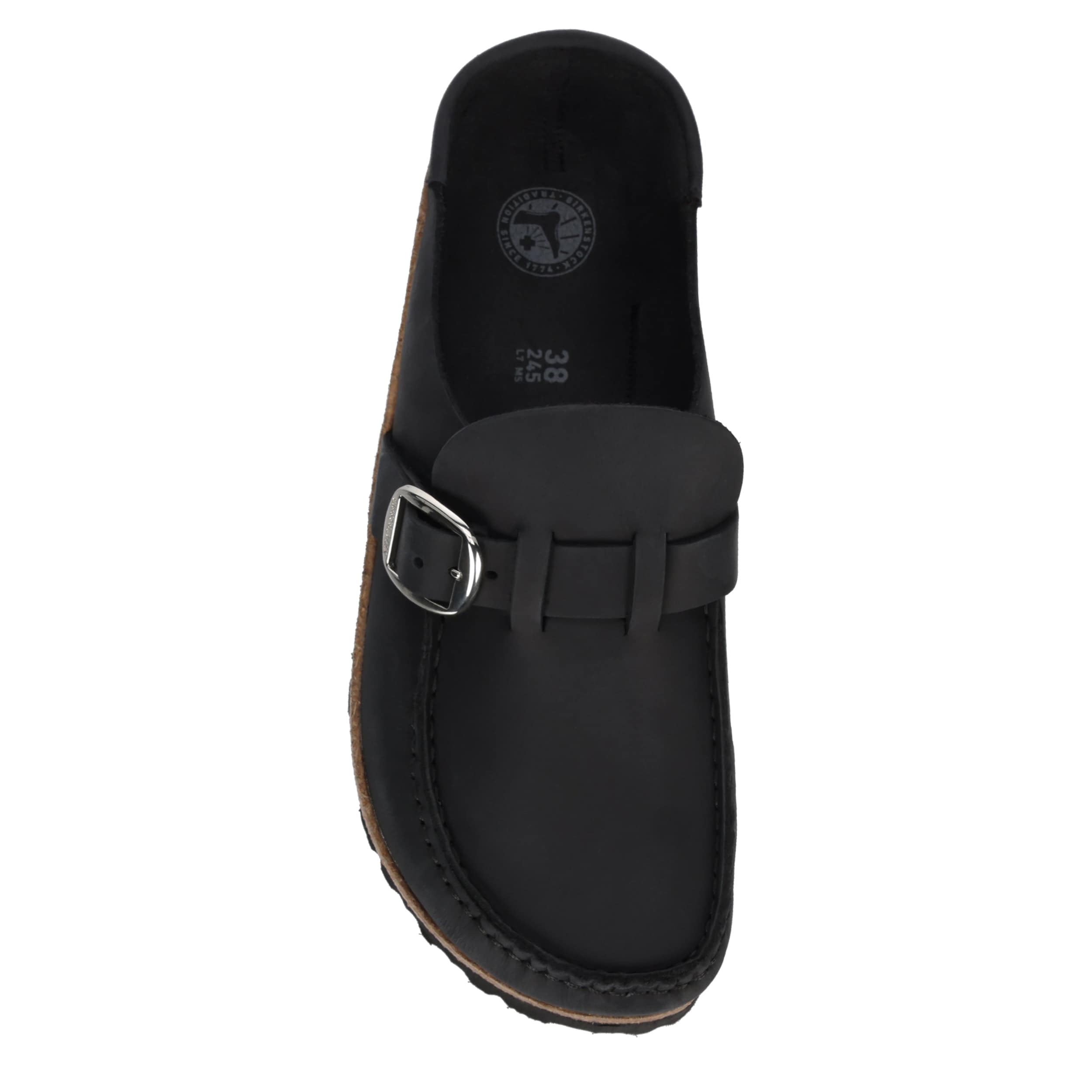 BIRKENSTOCK-WOMENS BUCKLEY CLOG-BLACK & 