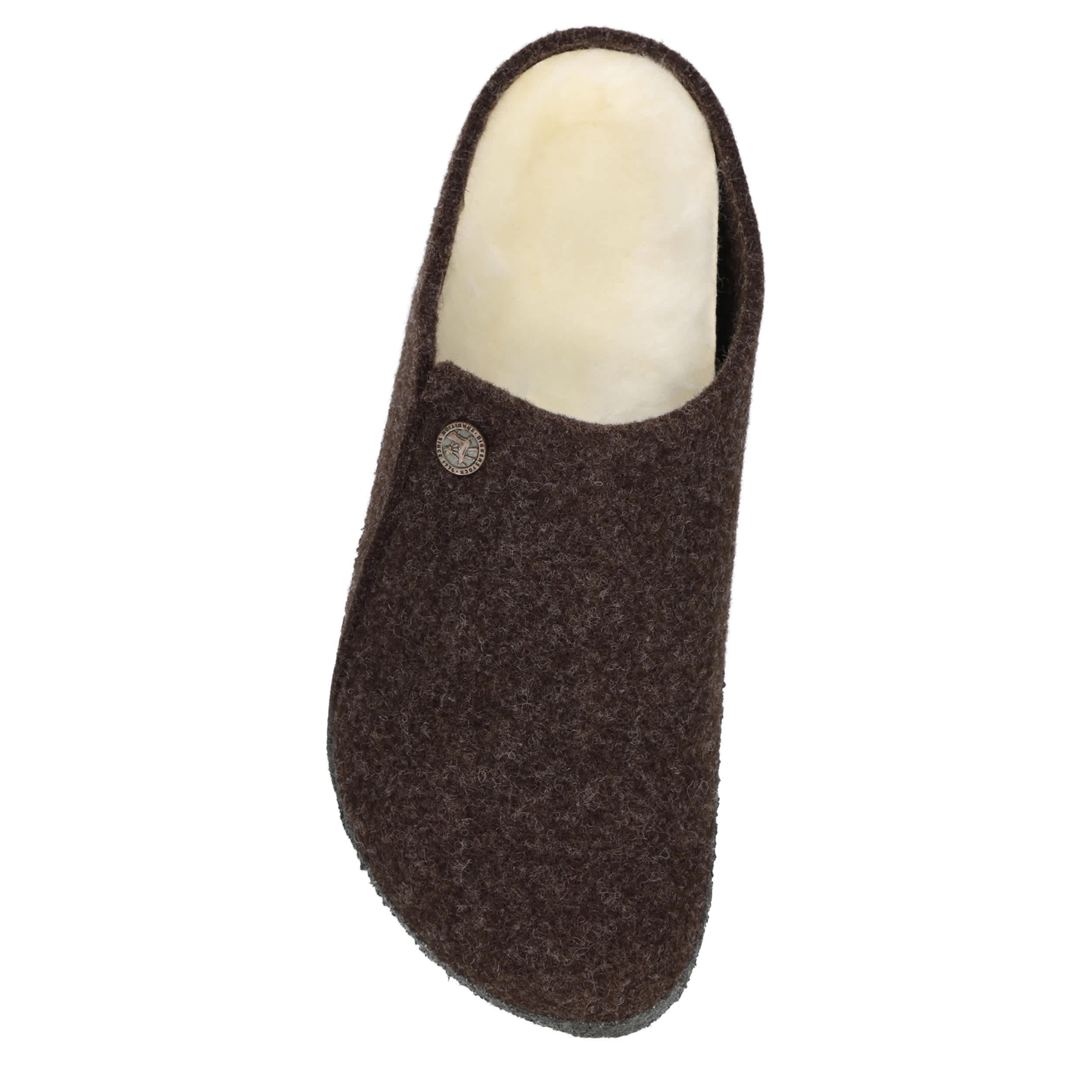 BIRKENSTOCK-WOMENS ZERMATT SHEARLING SLIPPER-COFFEE & 