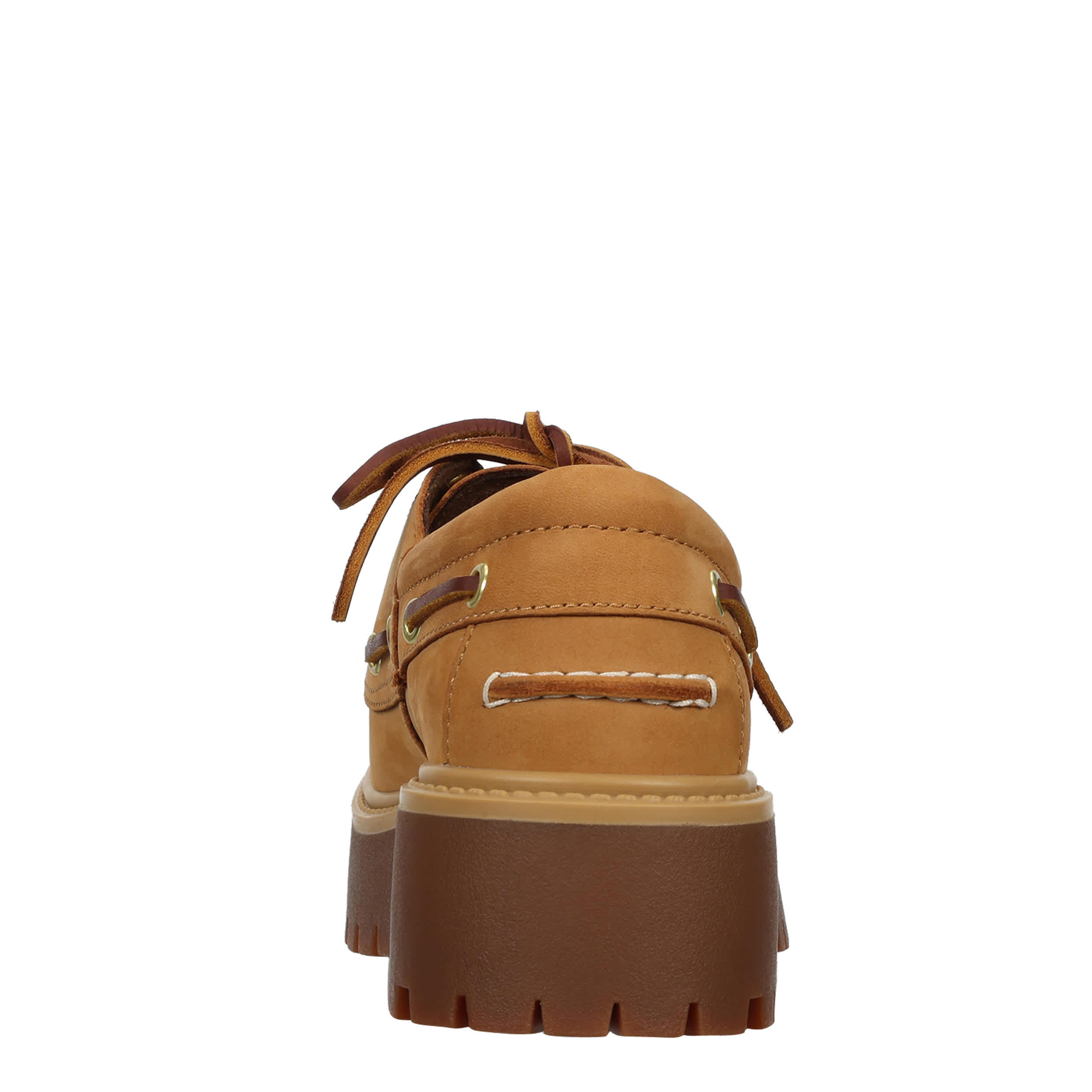 TIMBERLAND-WOMENS STONE STREET PLATFORM BOAT SHOE-WHEAT & 