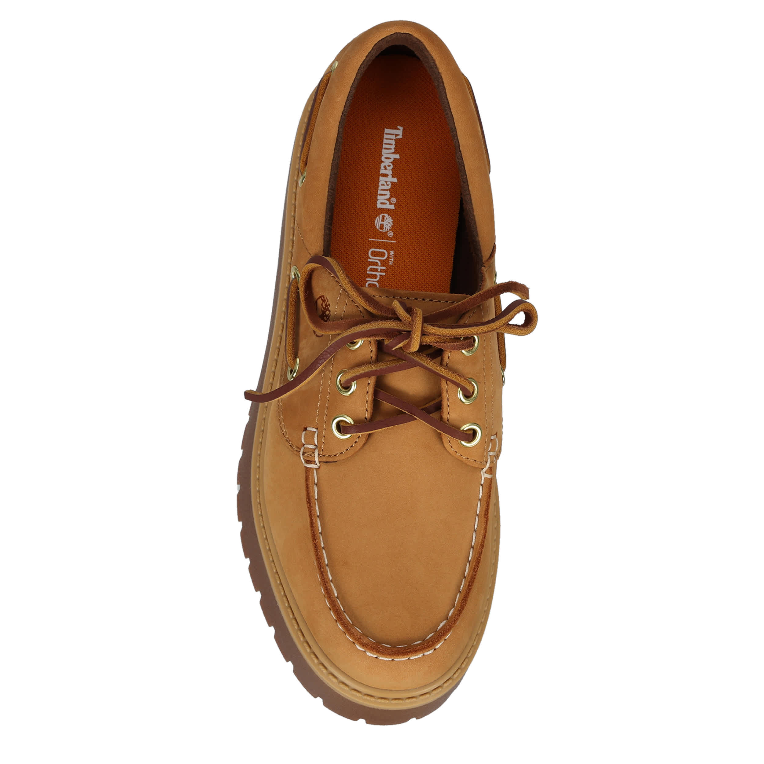 TIMBERLAND-WOMENS STONE STREET PLATFORM BOAT SHOE-WHEAT & 