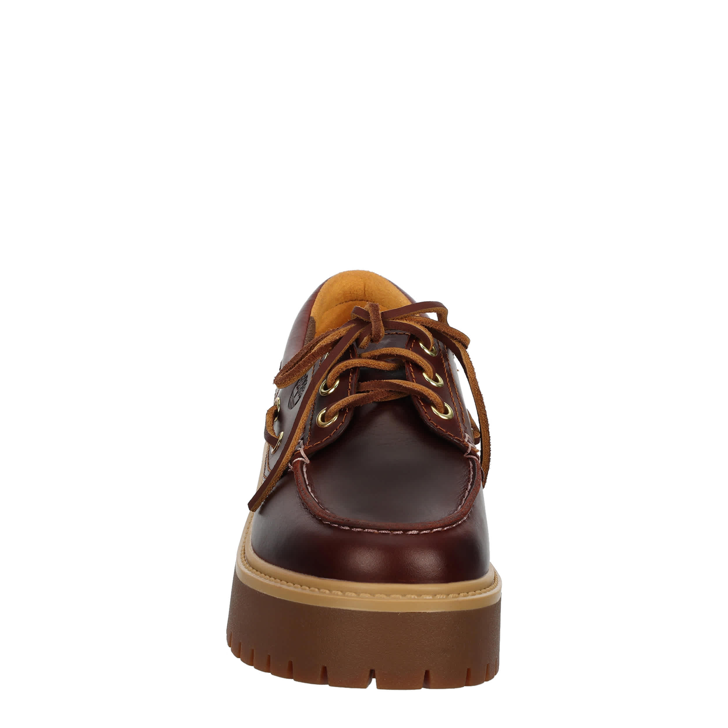TIMBERLAND-WOMENS STONE STREET PLATFORM BOAT SHOE-BROWN & 