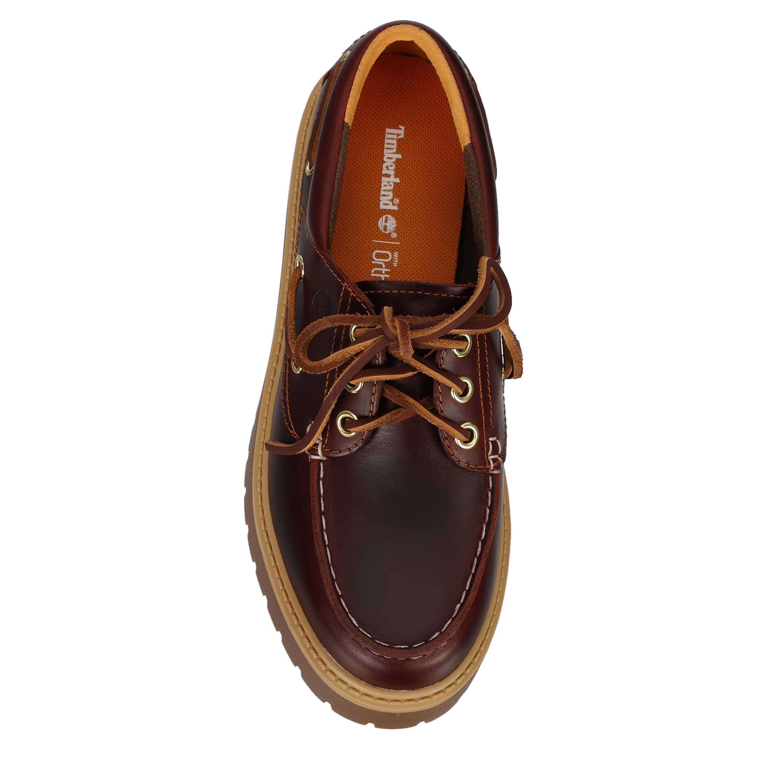 TIMBERLAND-WOMENS STONE STREET PLATFORM BOAT SHOE-BROWN & 