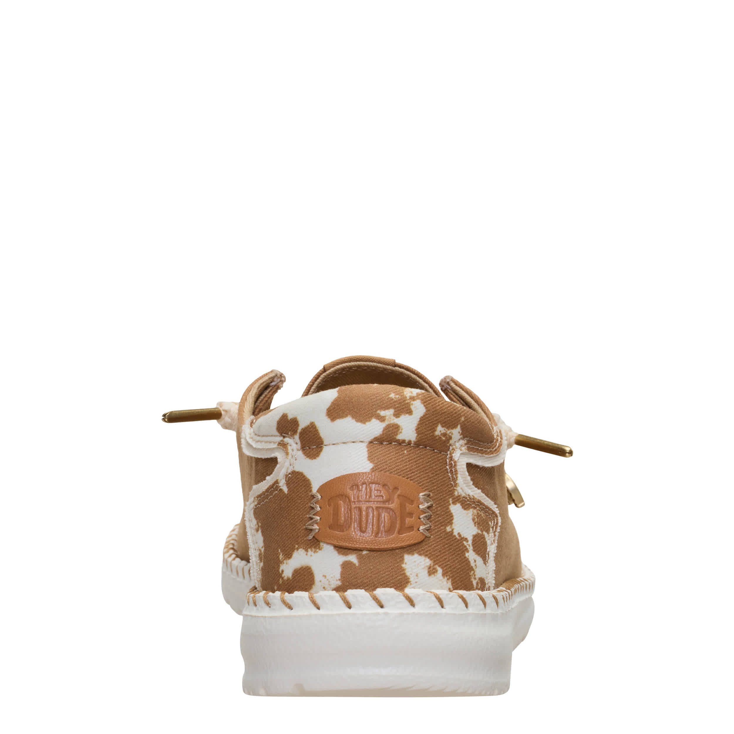 HEYDUDE-WOMENS WENDY WILD WEST SLIP ON SNEAKER-BROWN & ANIMAL
