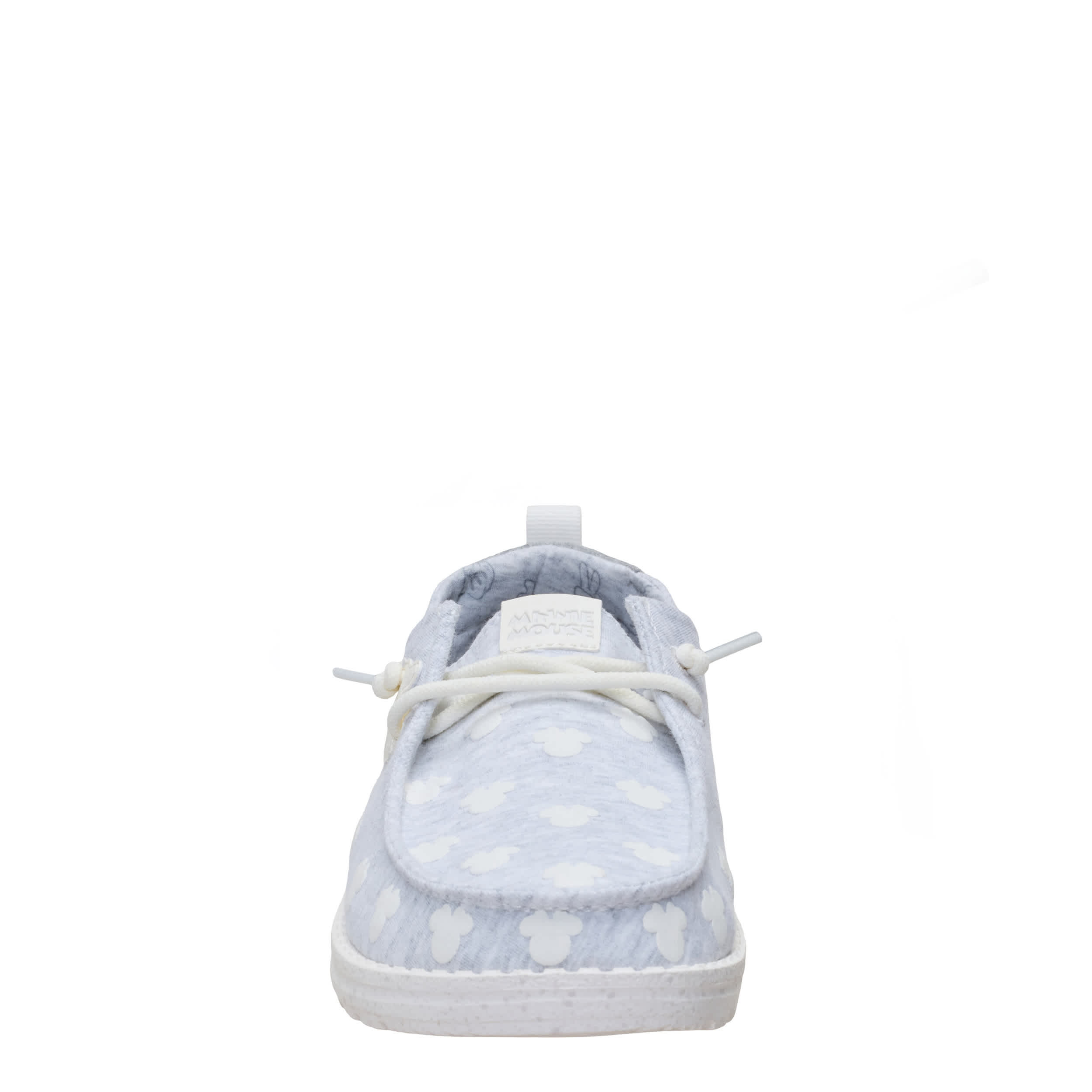HEYDUDE-WOMENS WENDY FUNK MINNIE SLIP ON SNEAKER-GREY & WHITE