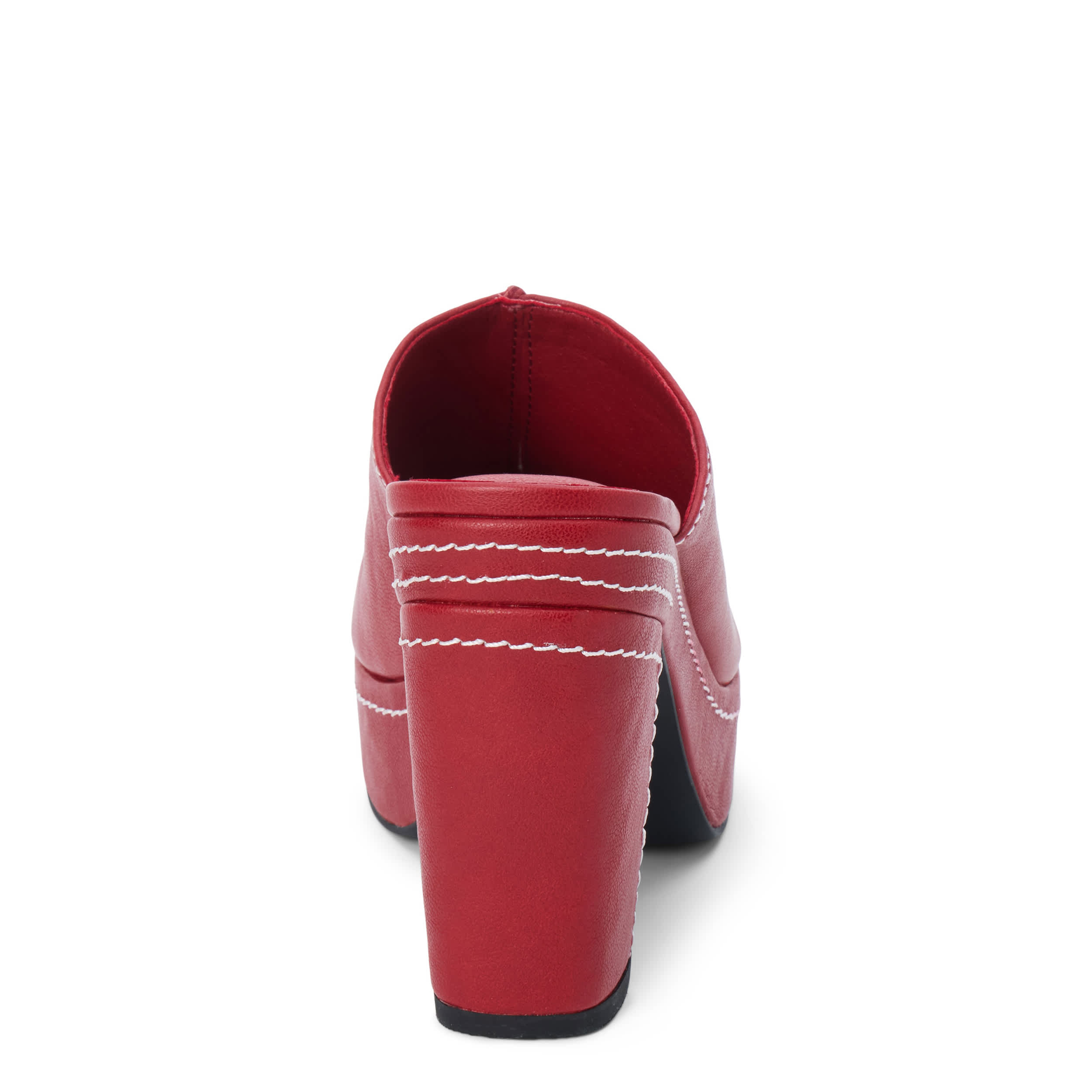 COCONUTS-WOMENS KRISTA PLATFORM MULE PUMP-RED & 