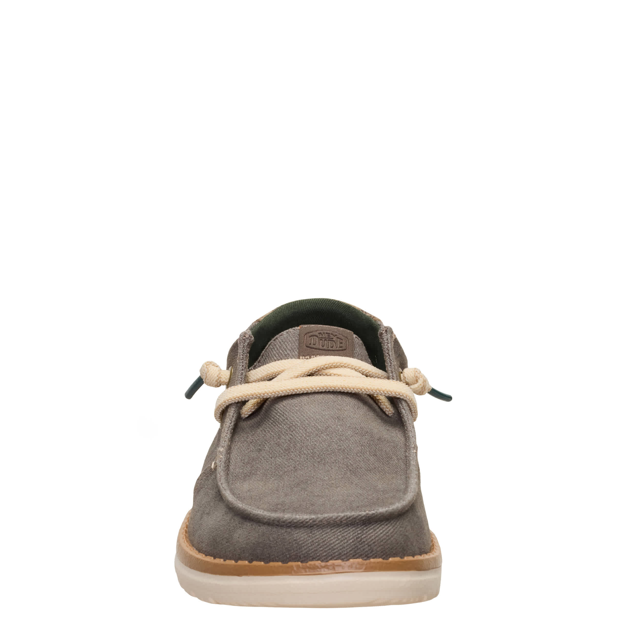 HEYDUDE-WOMENS WENDY WORKWEAR SLIP ON SNEAKER-OLIVE & LEOPARD