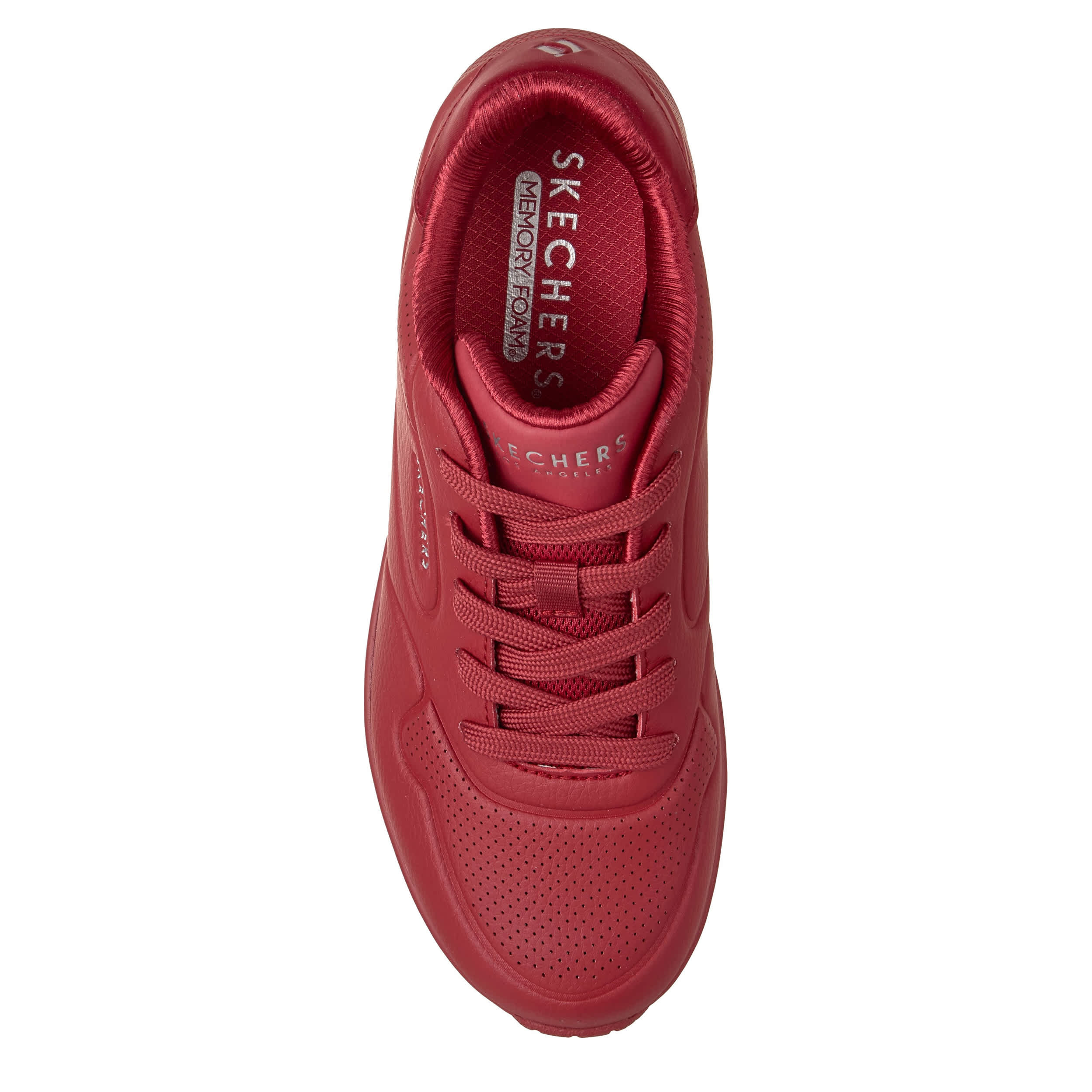SKECHERS-WOMENS UNO SAVY SNEAKER-RED & RED