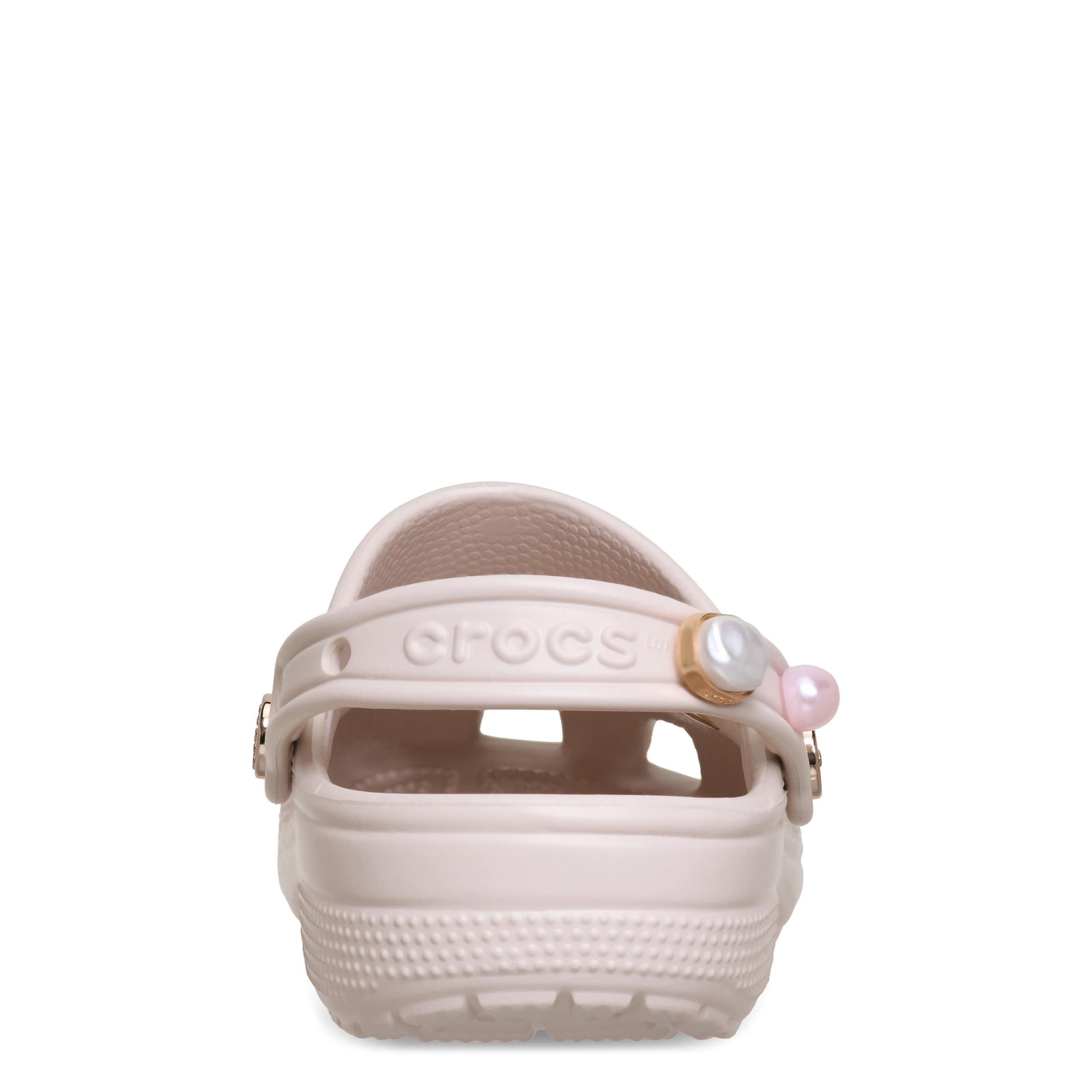CROCS-WOMENS CLASSIC BOHO BEAUTY CLOG-BEIGE & MULTICOLOR