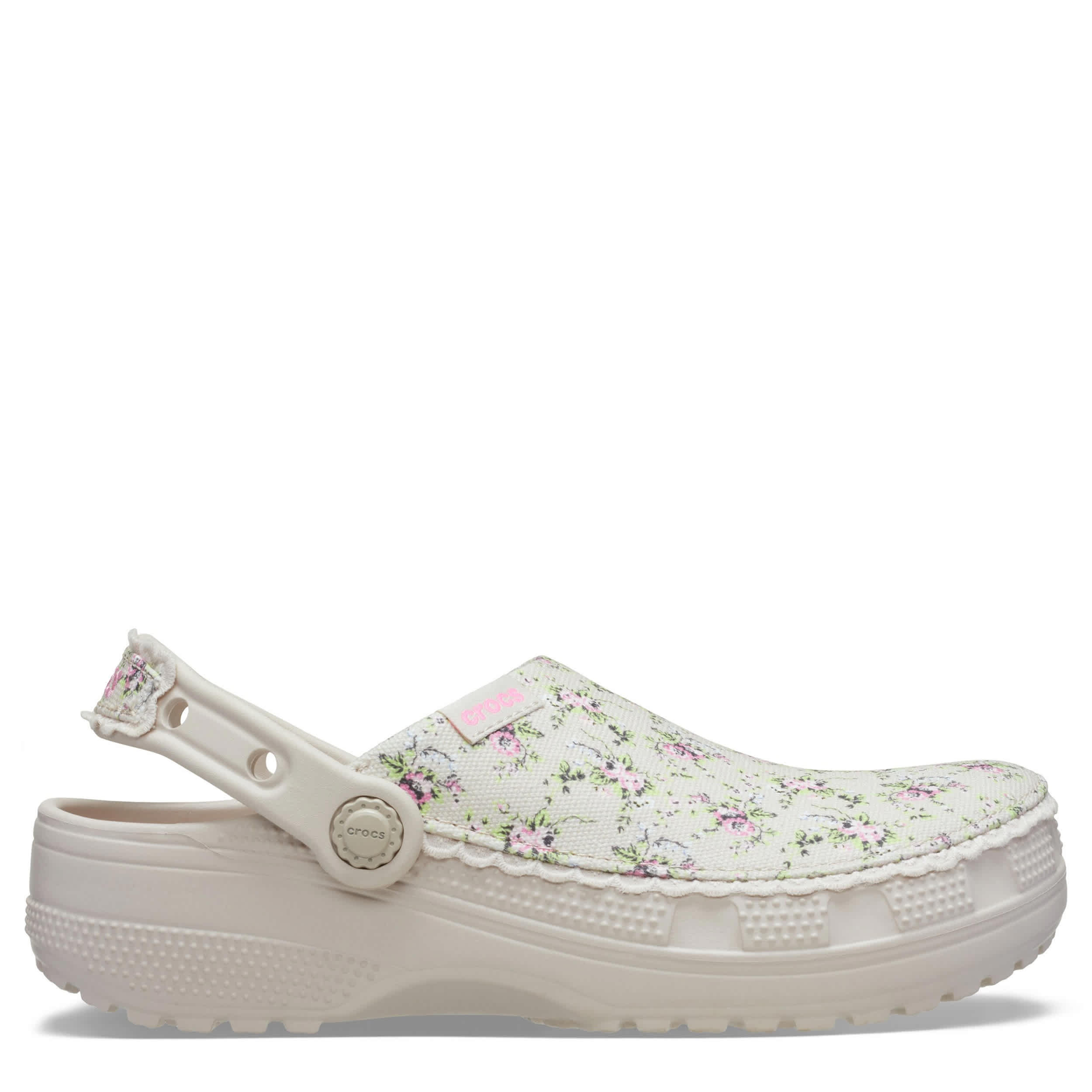 CROCS-WOMENS CRAFTED CLOG-BEIGE & FLORAL