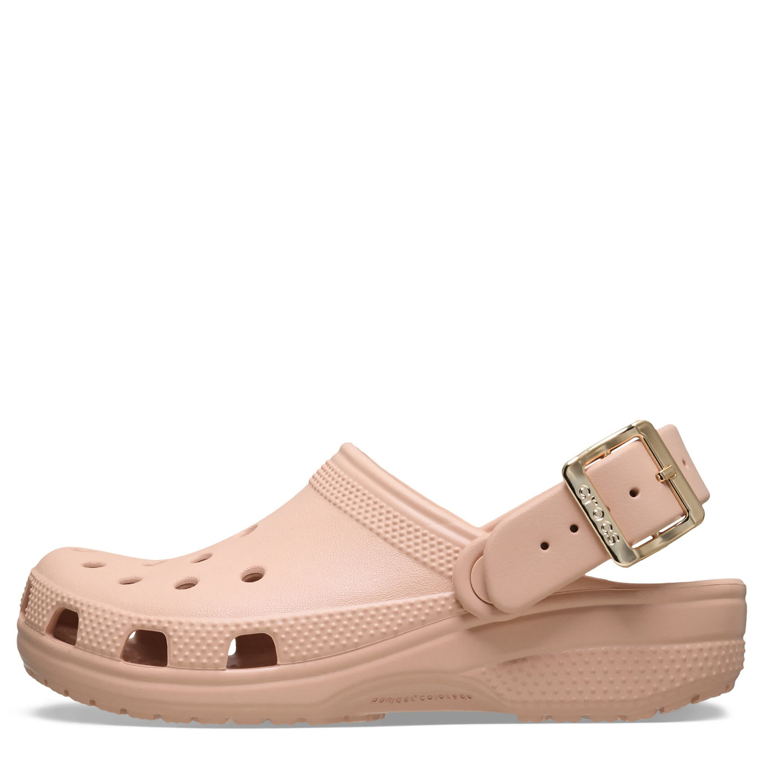 CROCS-WOMENS CLASSIC METAL BUCKLE CLOG-BLUSH & 
