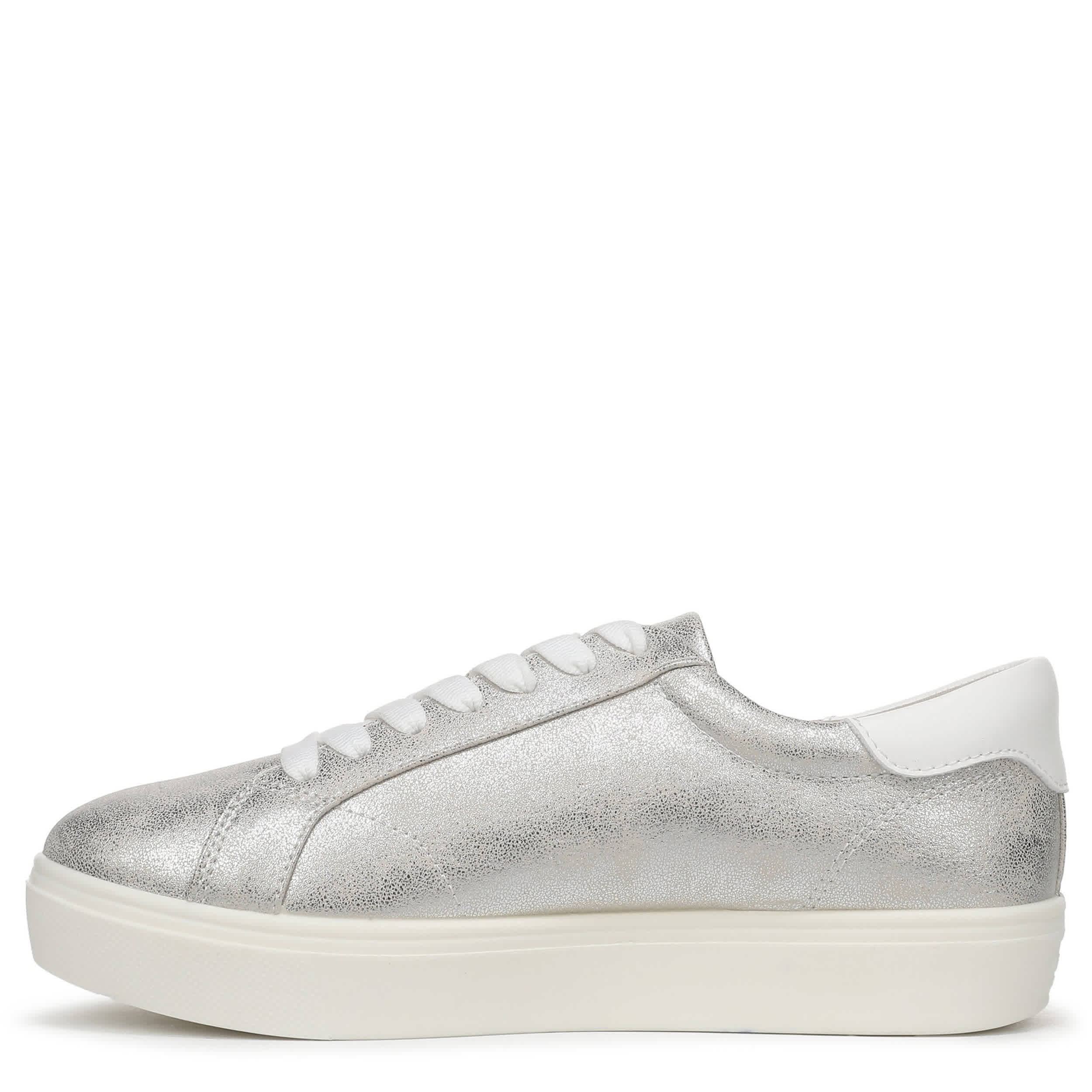 DR. SCHOLL'S-WOMENS MADISON CLOUD LACE SNEAKER-SILVER & 