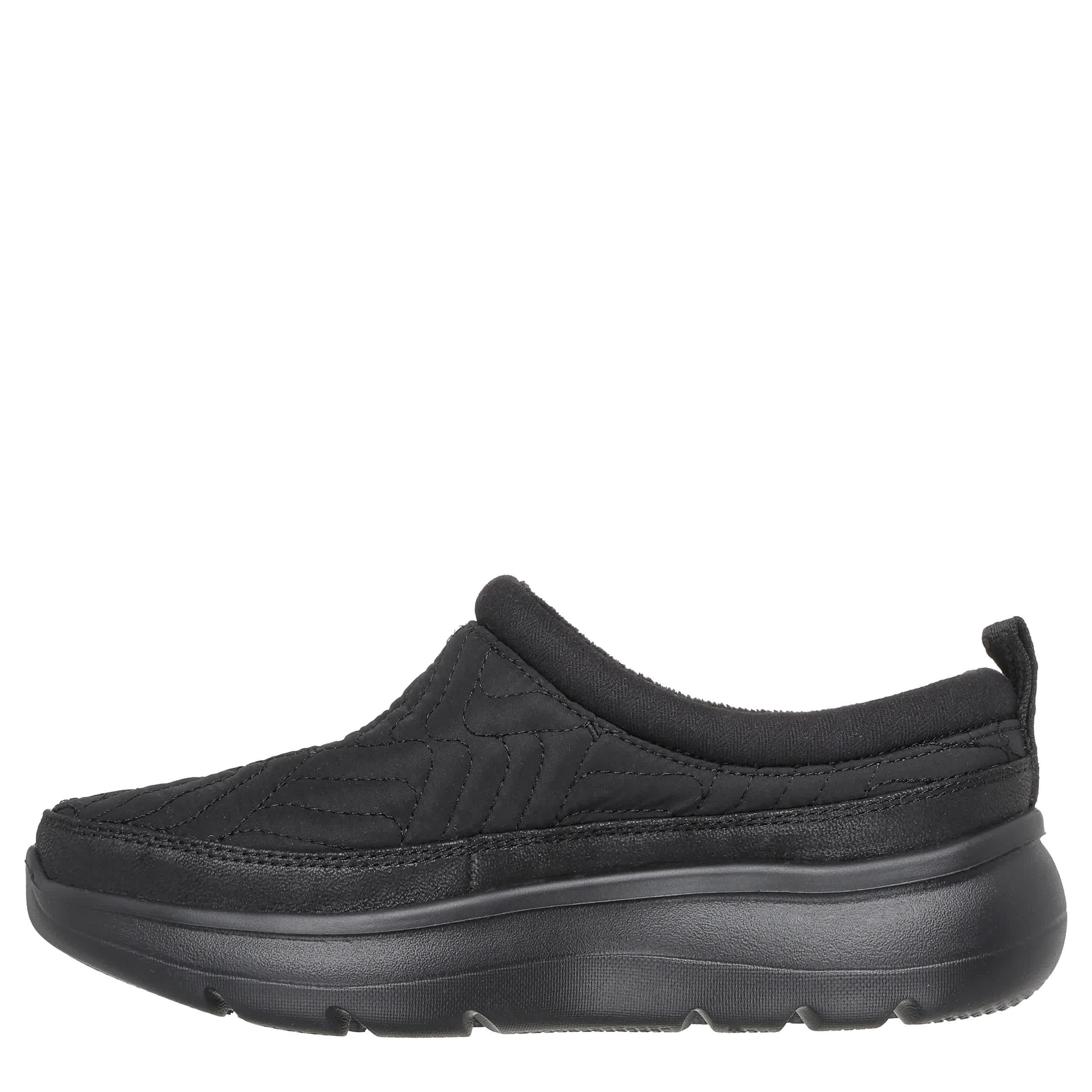 SKECHERS-WOMENS SLIP-INS ELLIE CLOG-BLACK & 