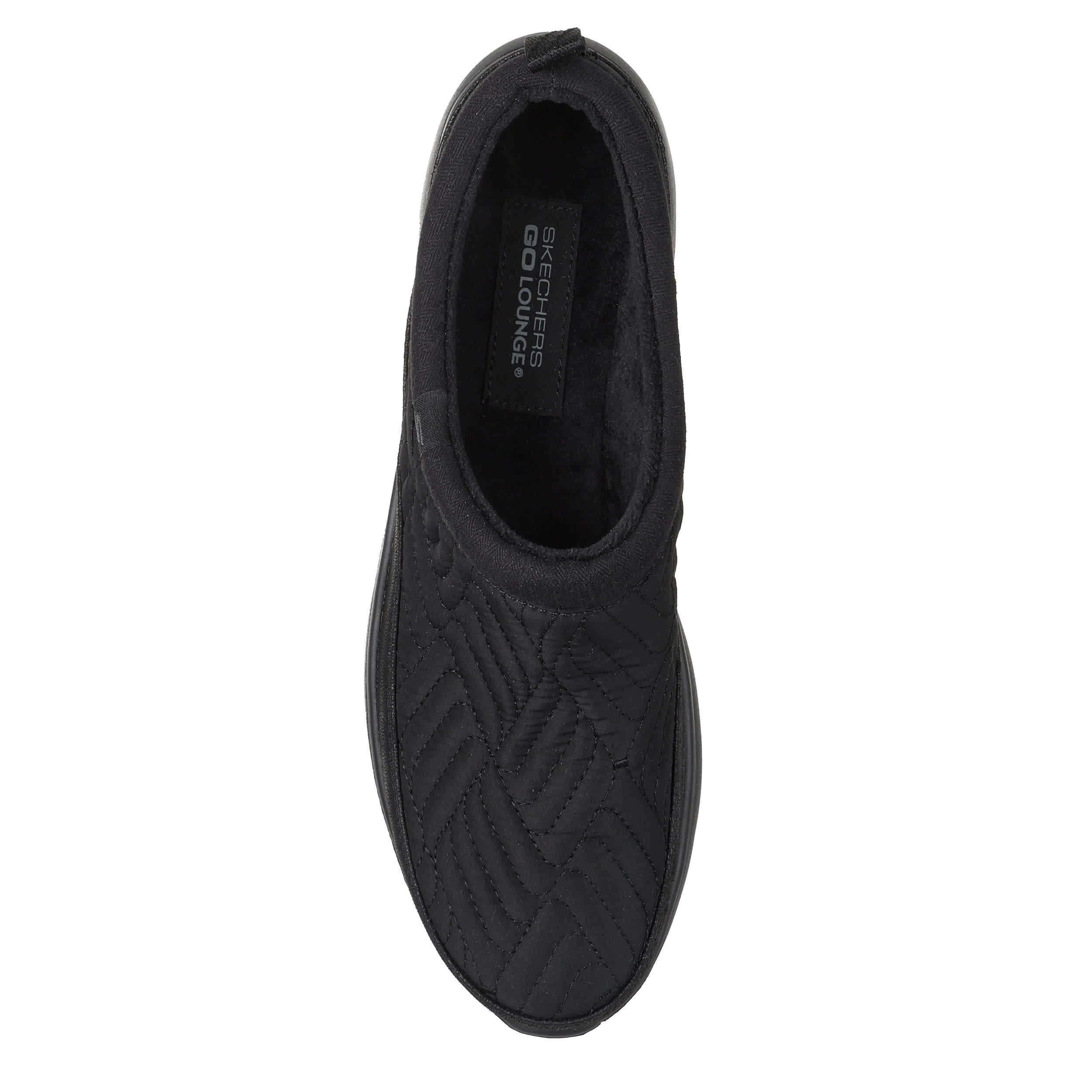 SKECHERS-WOMENS SLIP-INS ELLIE CLOG-BLACK & 