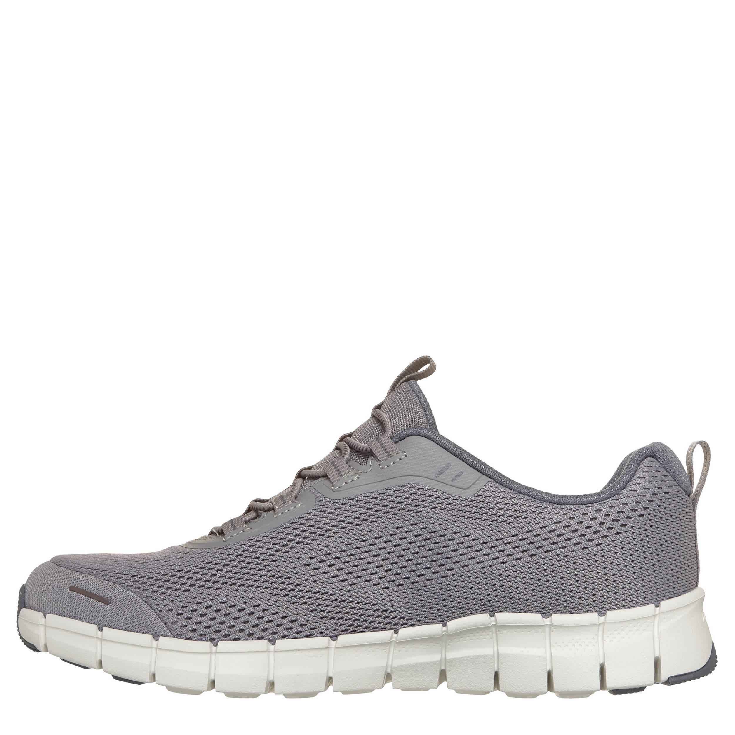 SKECHERS-WOMENS FREE SPIRIT SLIP ON SNEAKER-GREY & 