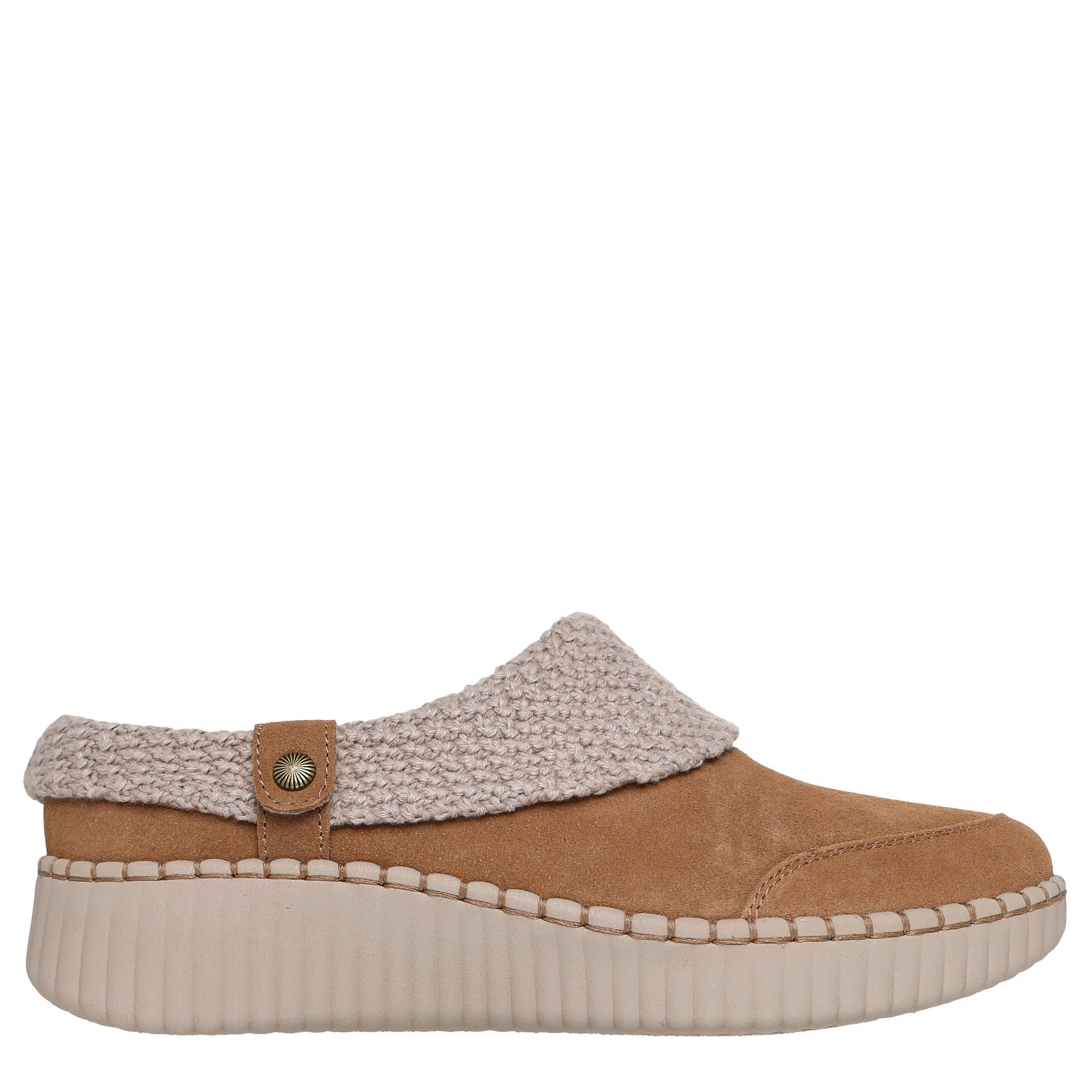 SKECHERS-WOMENS CLOUDY SKIES CLOG-CHESTNUT & 