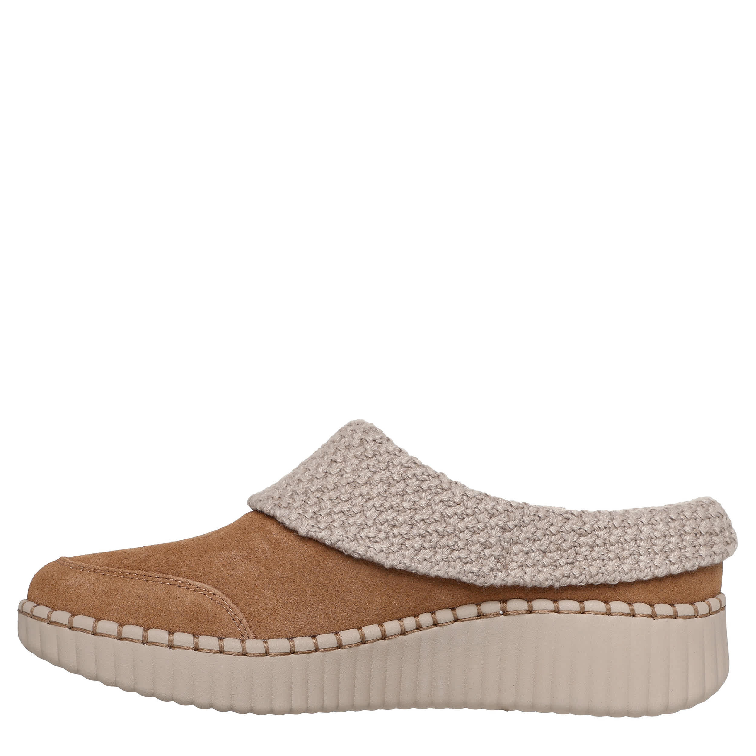 SKECHERS-WOMENS CLOUDY SKIES CLOG-CHESTNUT & 