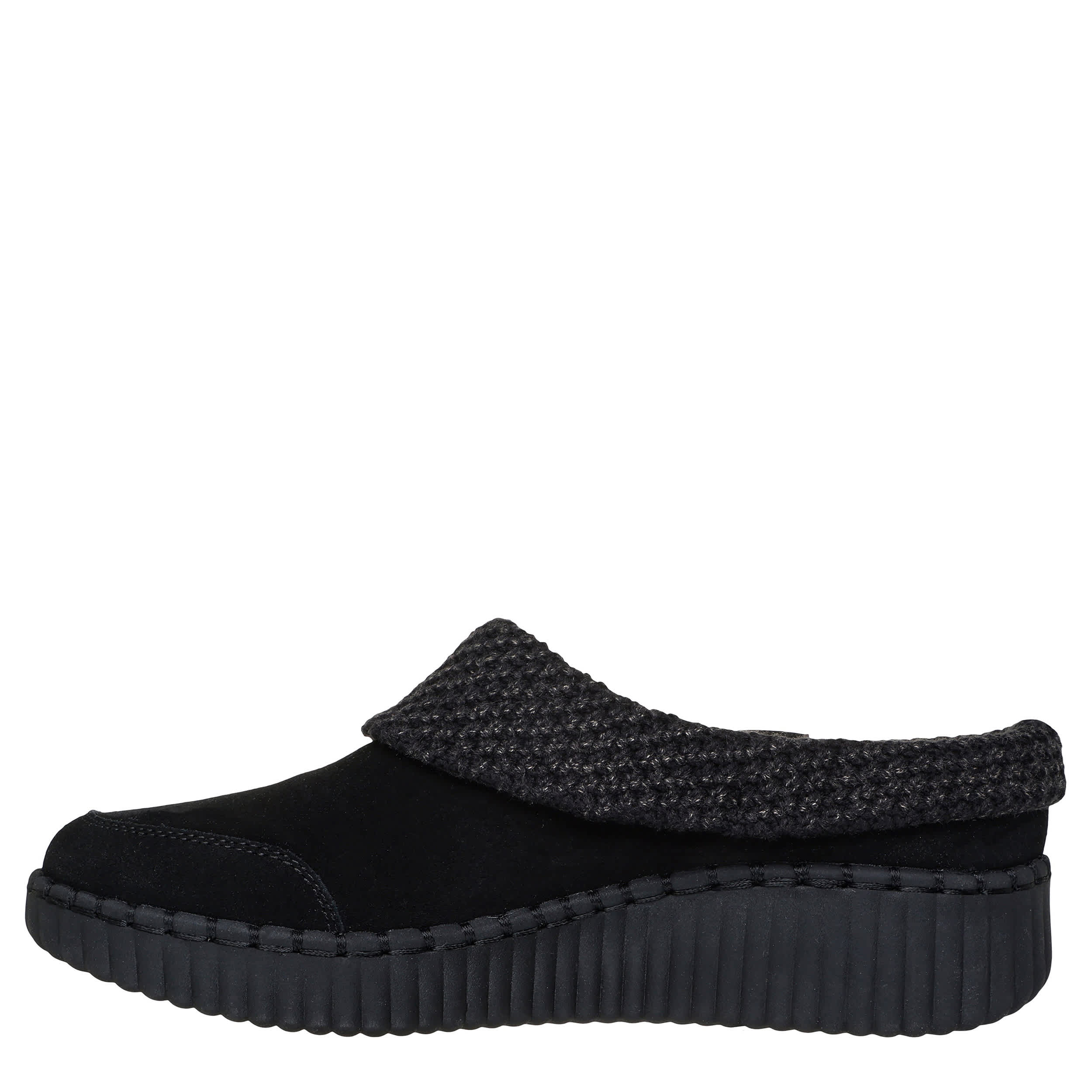 SKECHERS-WOMENS CLOUDY SKIES CLOG-BLACK & 