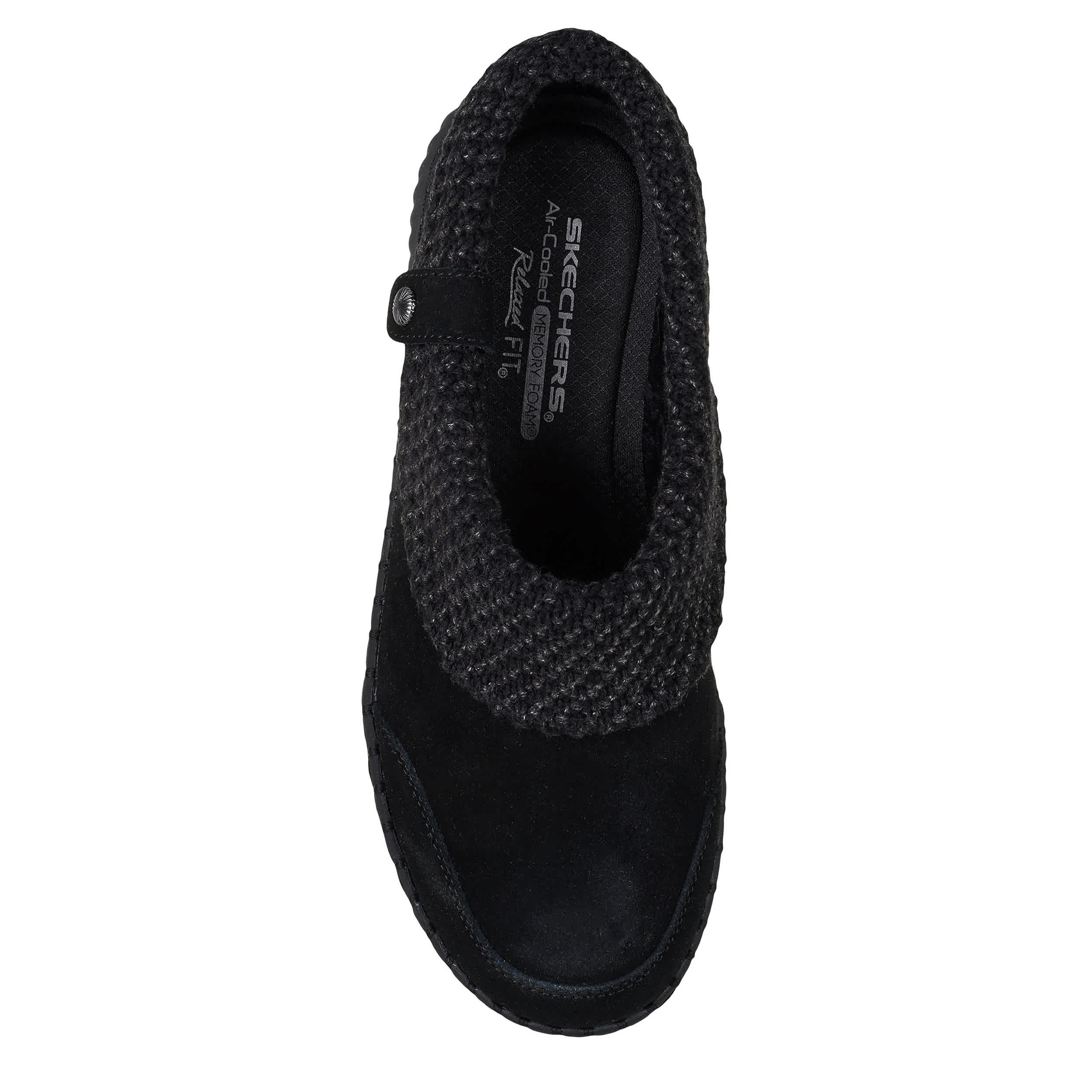 SKECHERS-WOMENS CLOUDY SKIES CLOG-BLACK & 
