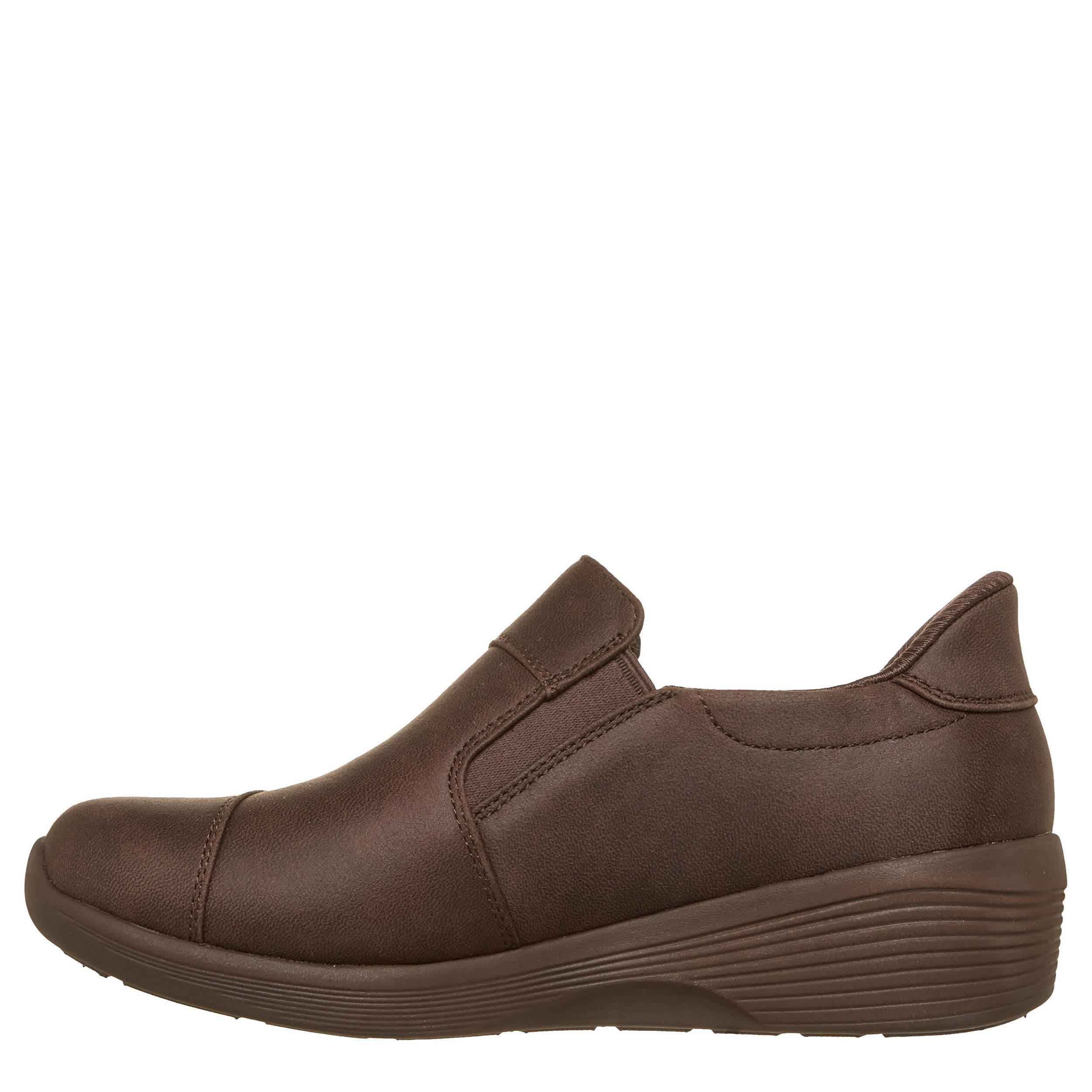 SKECHERS-WOMENS SLIP-INS SRYA SLIP ON SNEAKER-CHOCOLATE & 
