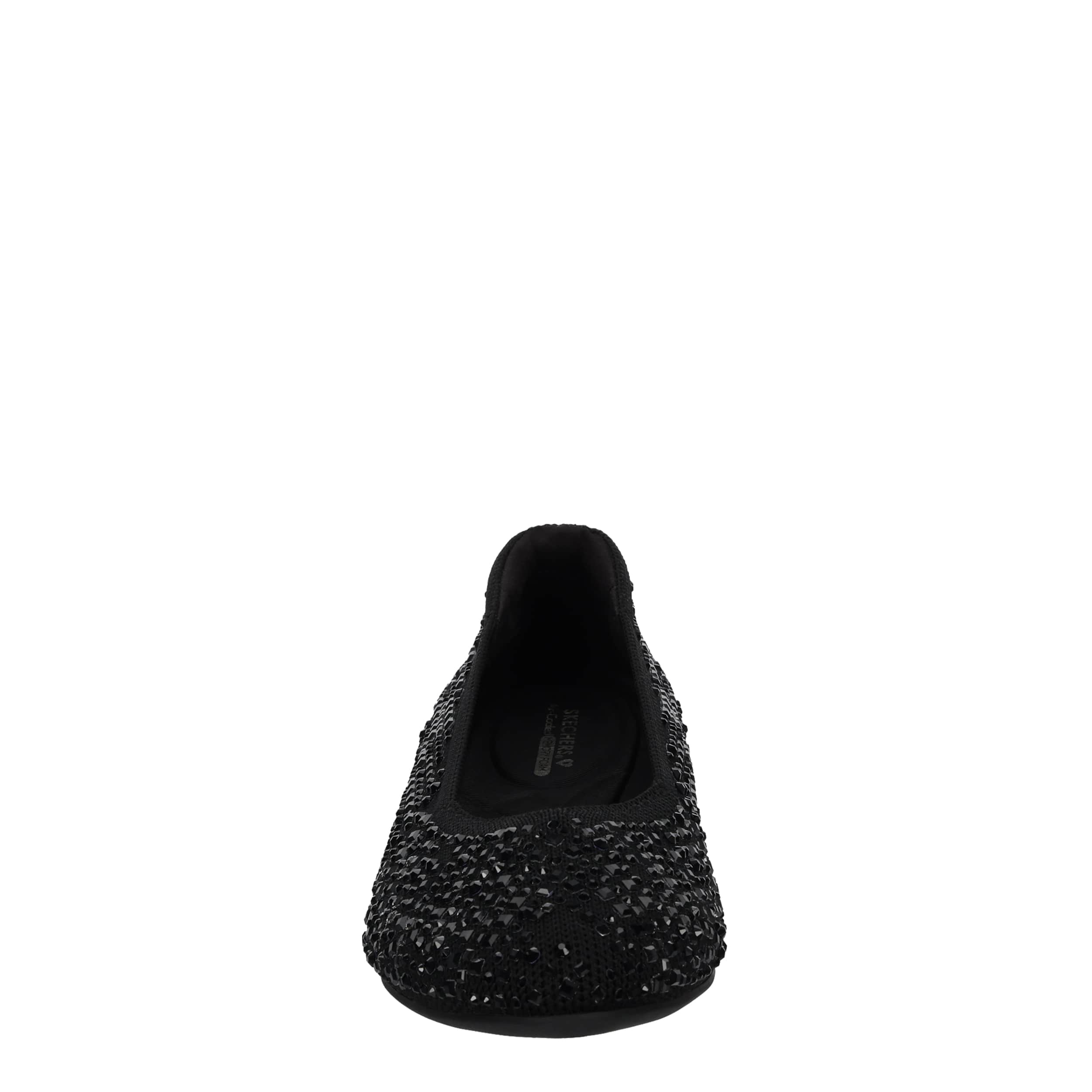 SKECHERS-WOMENS CLEO STYLE FLAT-BLACK & 