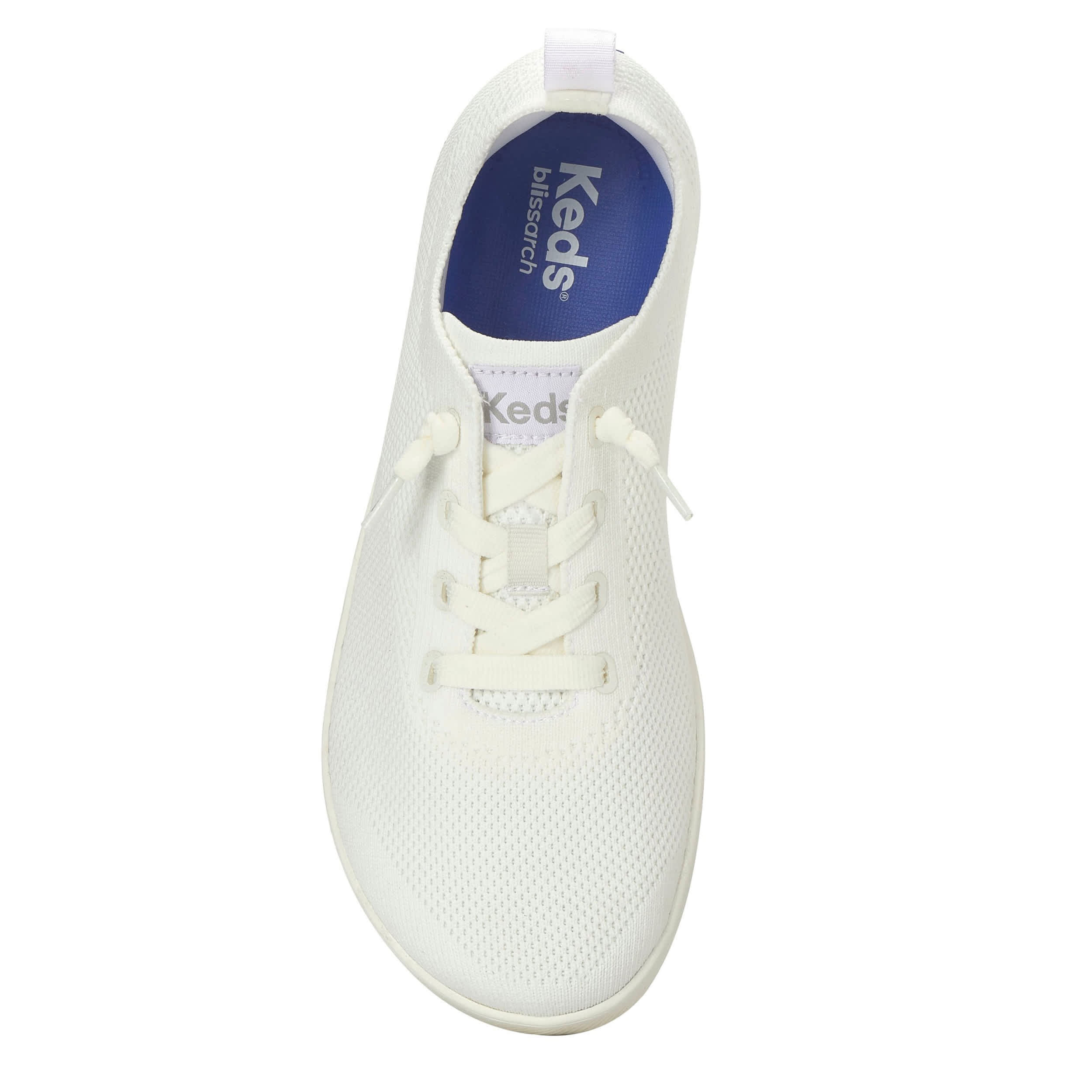 KEDS-WOMENS BLISSMOVE CHAMPION SLIP ON SNEAKER-WHITE & 