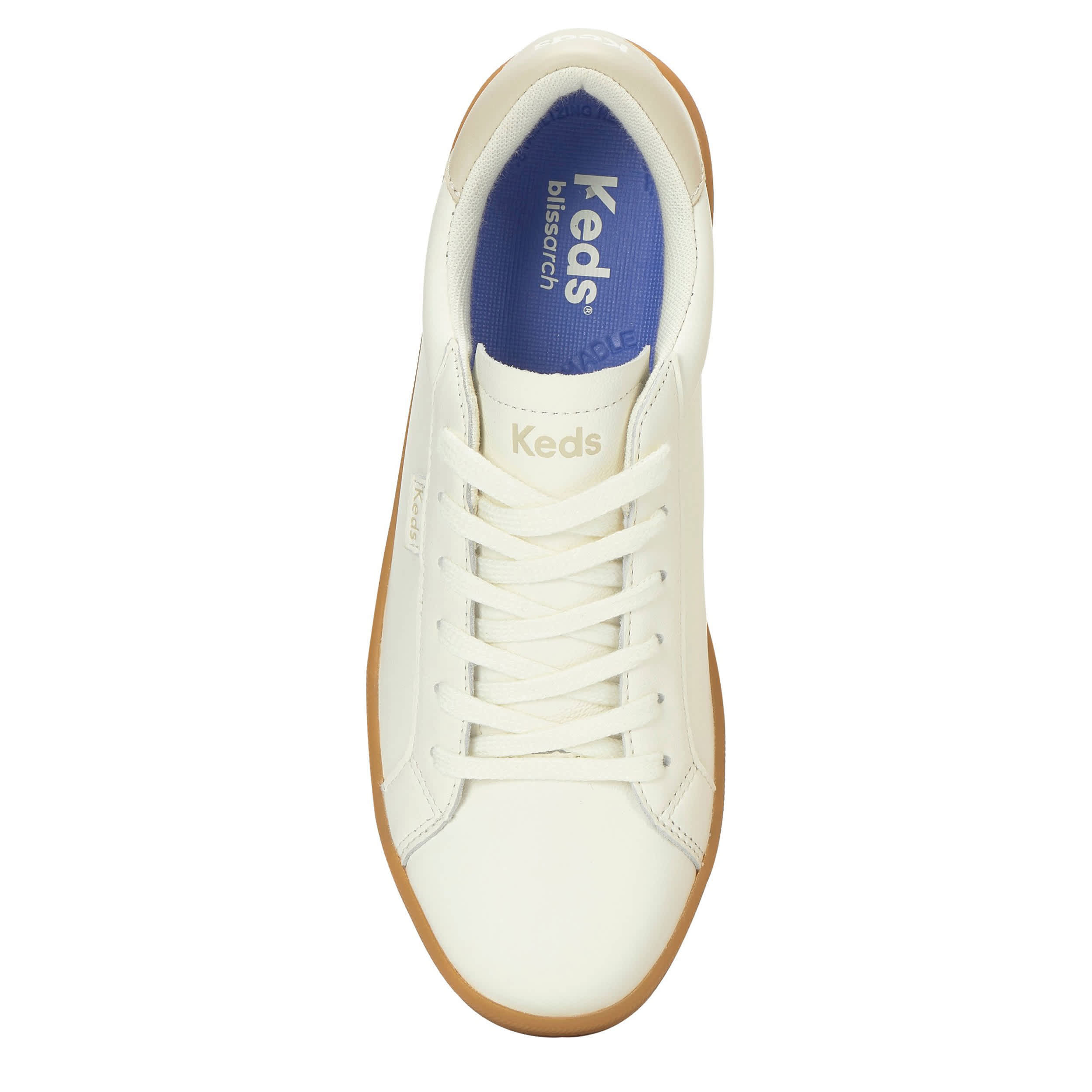 KEDS-WOMENS ACE II LACE SNEAKER-BEIGE & WHEAT