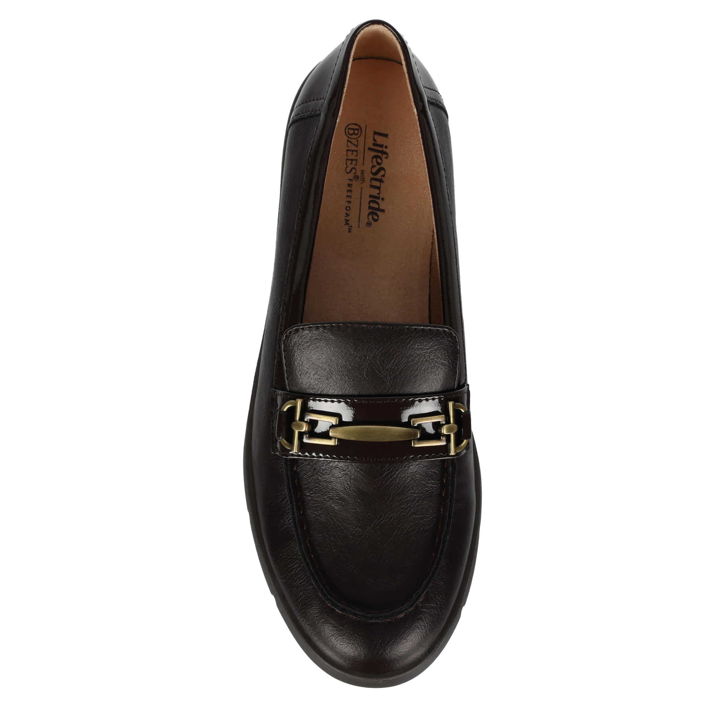 LIFESTRIDE-WOMENS VINEYARD LOAFER-CHOCOLATE & 