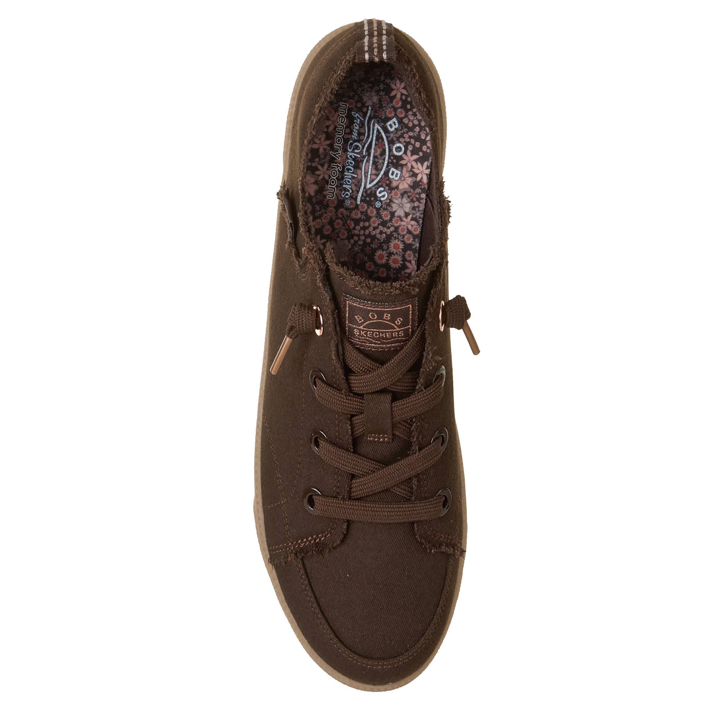 SKECHERS-WOMENS B CUTE 2.0 SLIP ON SNEAKER-CHOCOLATE & 