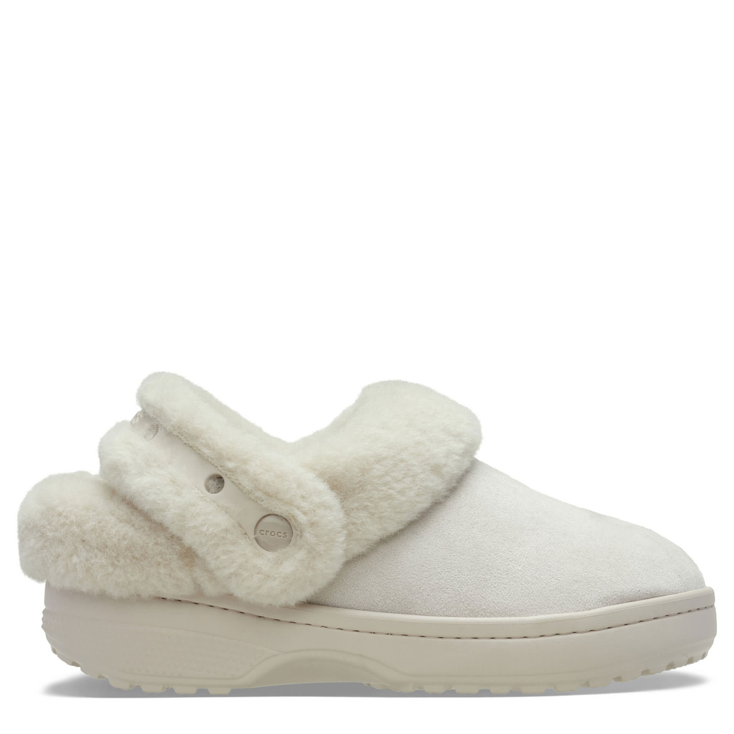 CROCS-WOMENS CLASSIC UNFURGETTABLE CLOG-OFF WHITE & OFF WHITE