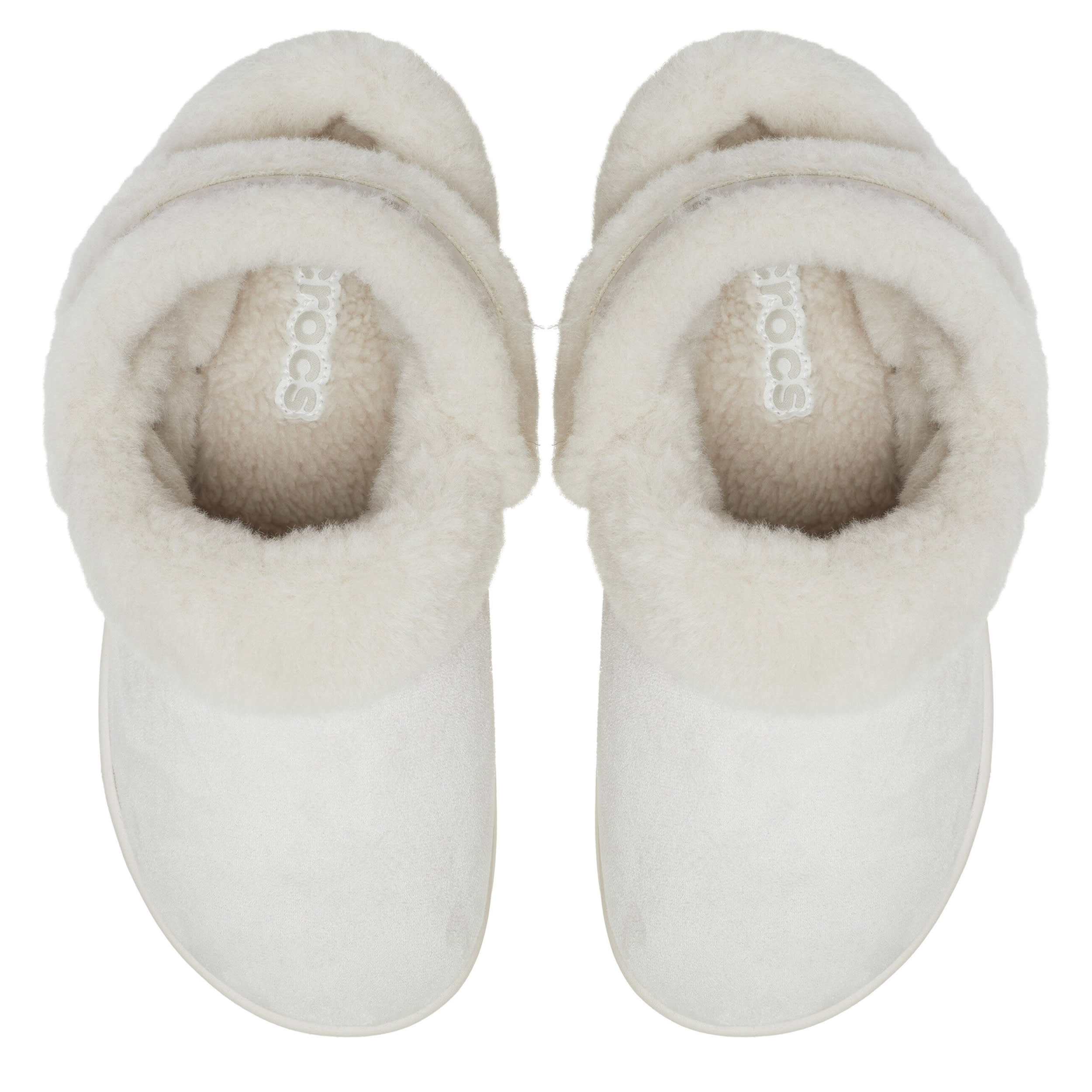 CROCS-WOMENS CLASSIC UNFURGETTABLE CLOG-OFF WHITE & OFF WHITE