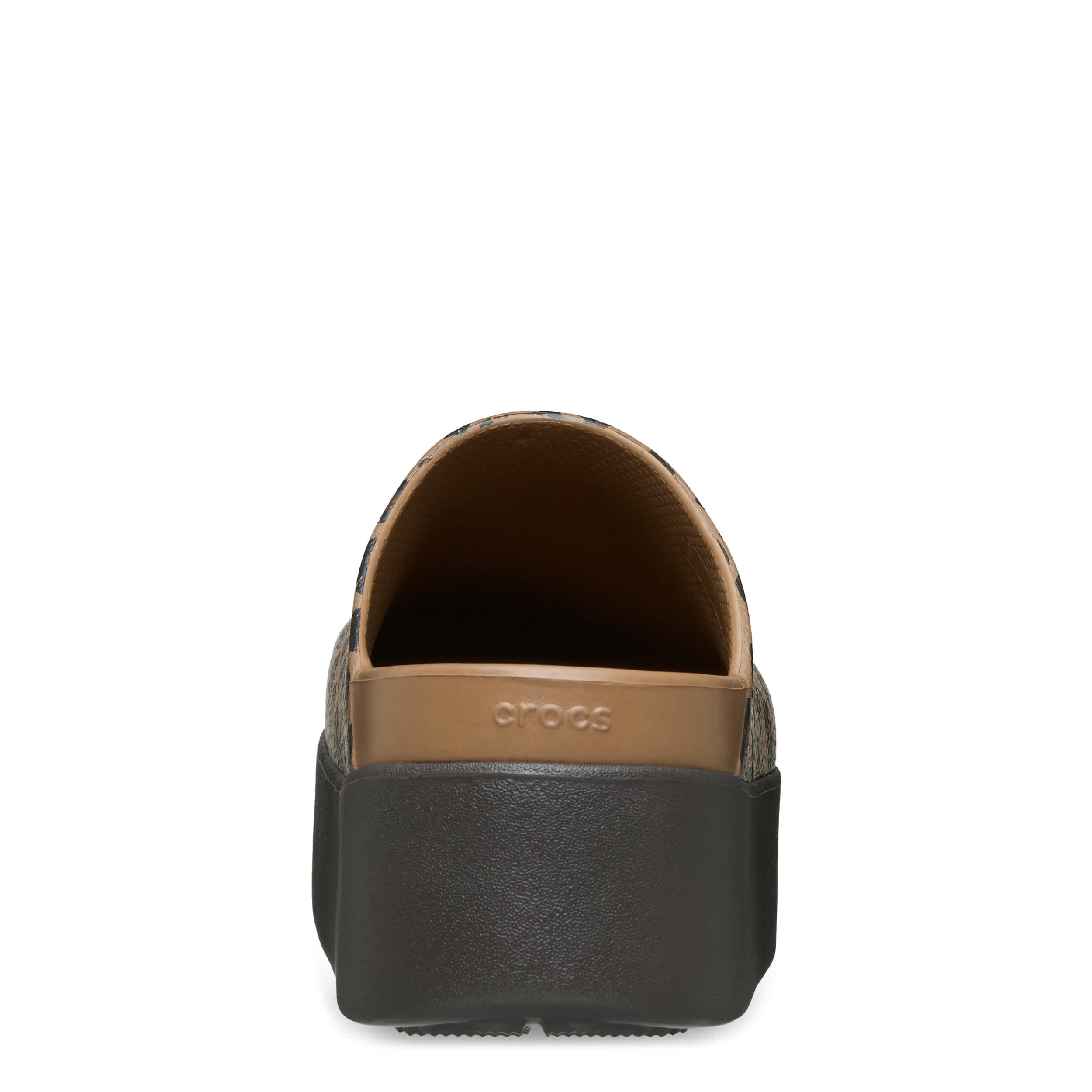 CROCS-WOMENS DYLAN PLATFORM CLOG-LEOPARD & 