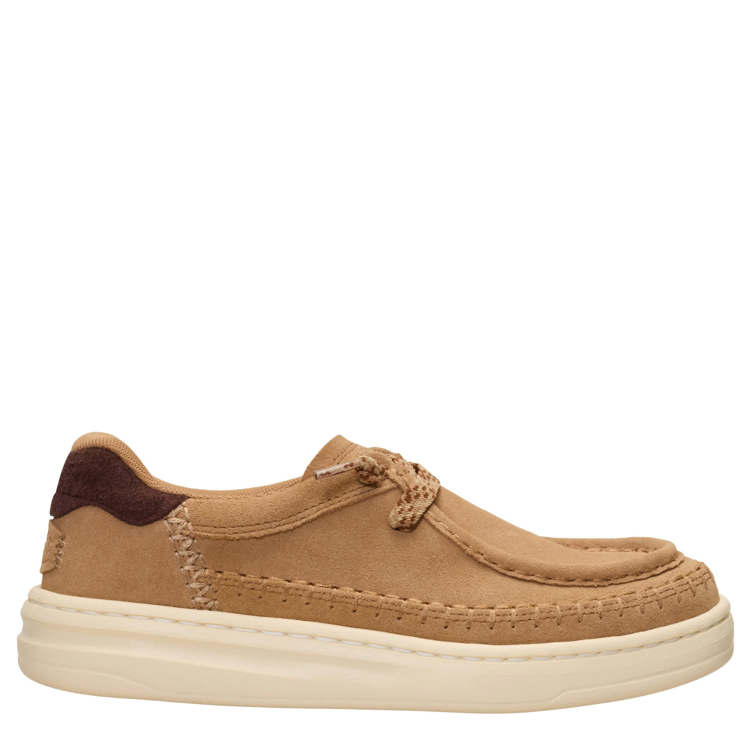 HEYDUDE-WOMENS HARPER MOC CRAFTED SLIP ON SNEAKER-TAN & 