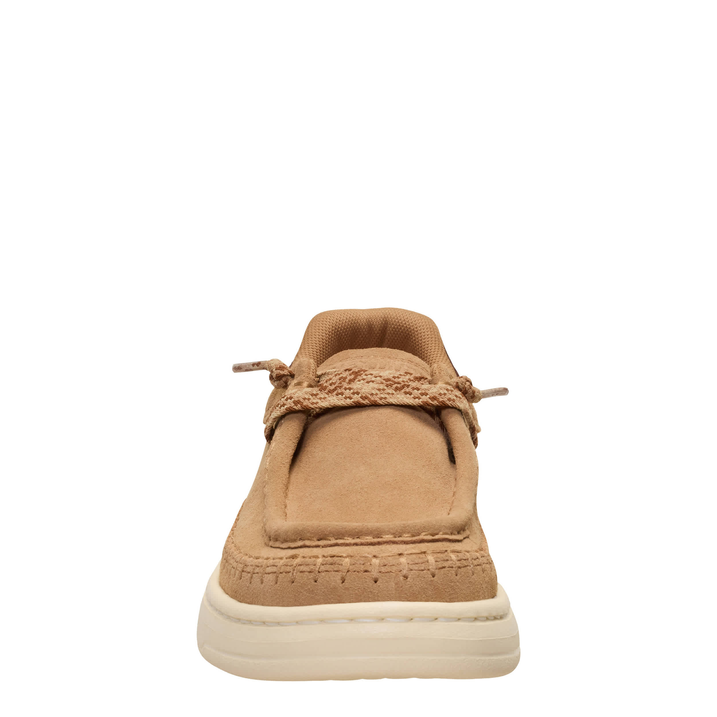 HEYDUDE-WOMENS HARPER MOC CRAFTED SLIP ON SNEAKER-TAN & 