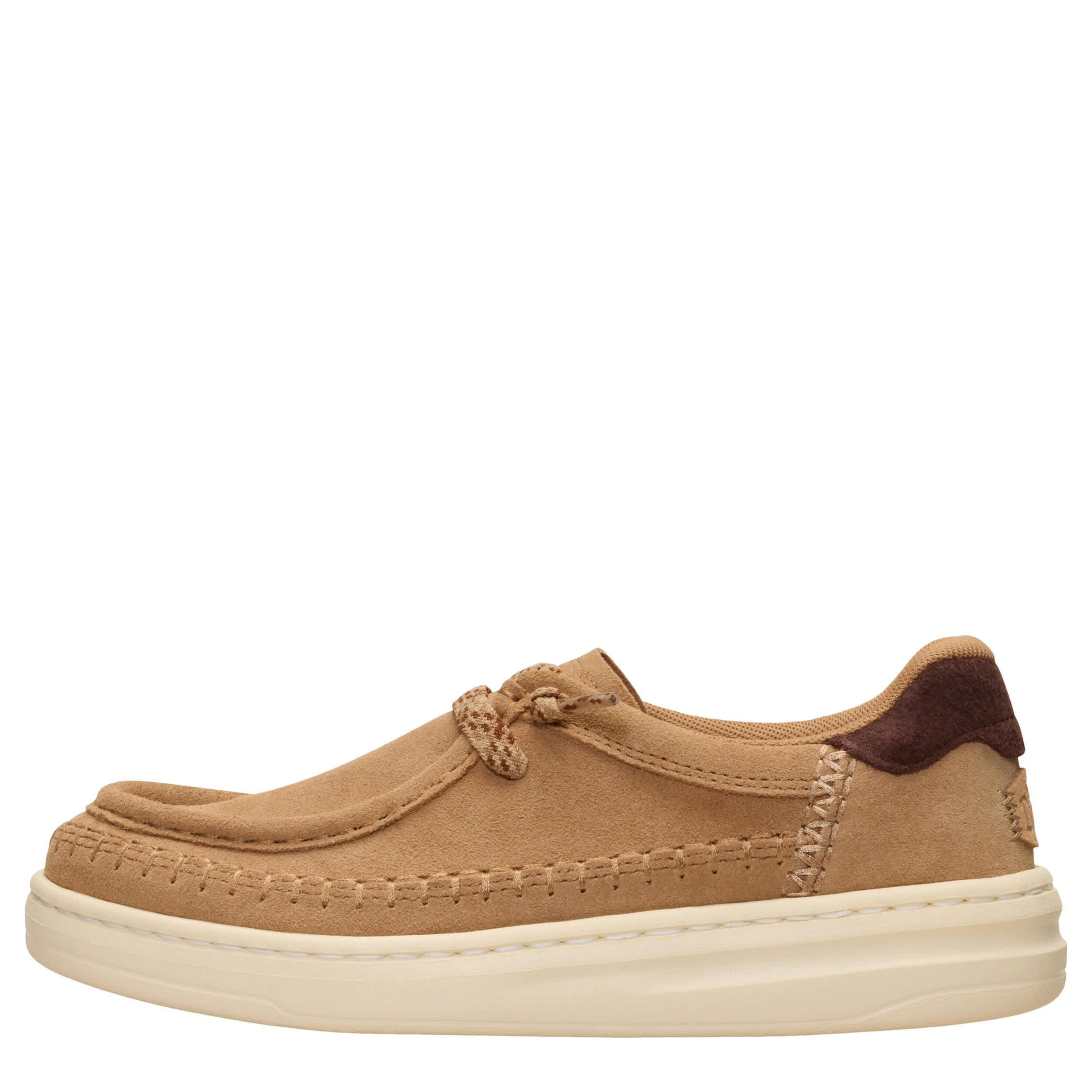 HEYDUDE-WOMENS HARPER MOC CRAFTED SLIP ON SNEAKER-TAN & 