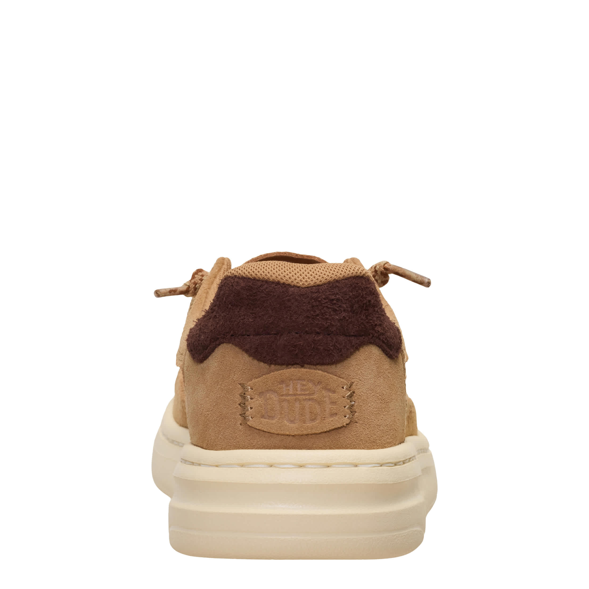 HEYDUDE-WOMENS HARPER MOC CRAFTED SLIP ON SNEAKER-TAN & 
