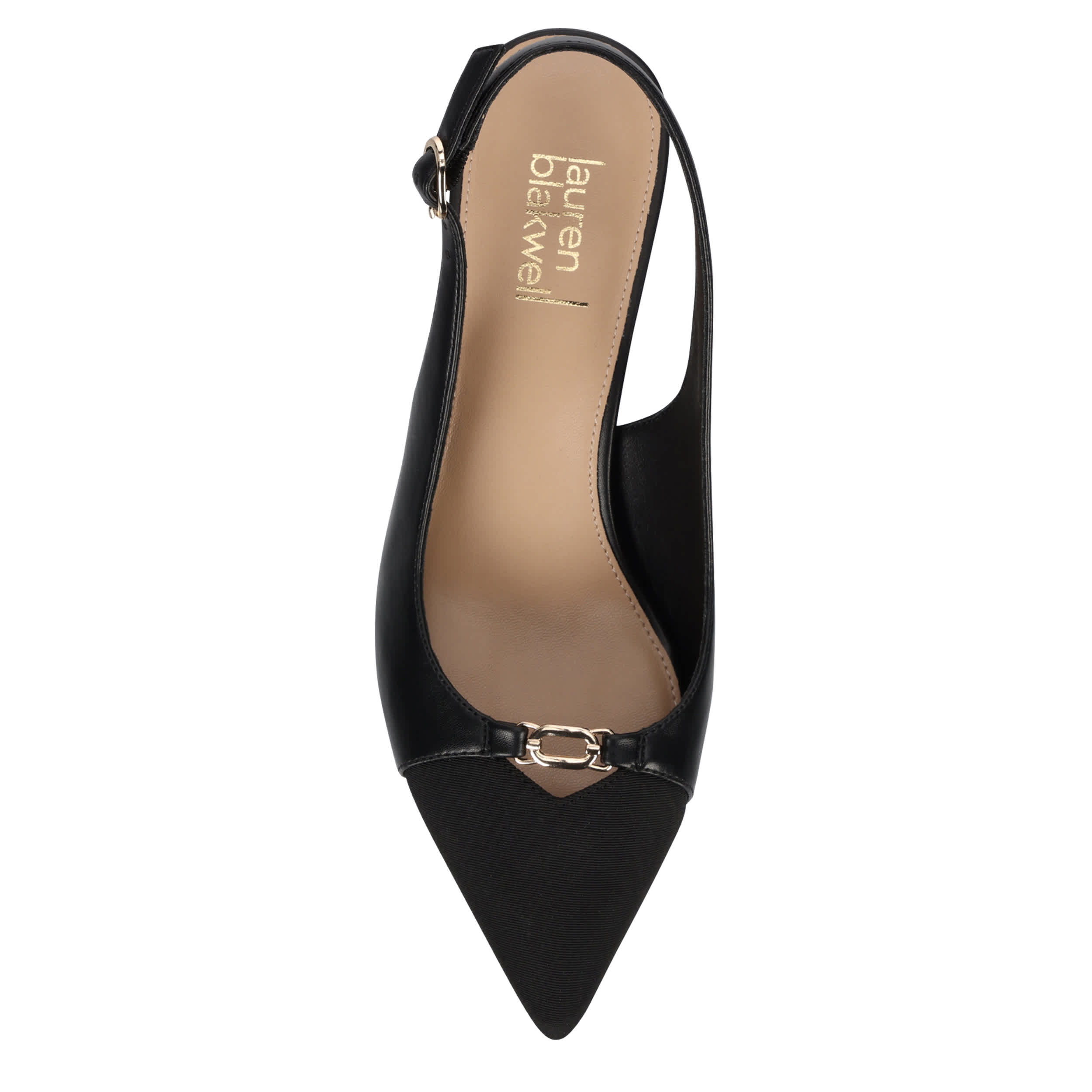LAUREN BLAKWELL-WOMENS BARDO PUMP-BLACK & BLACK