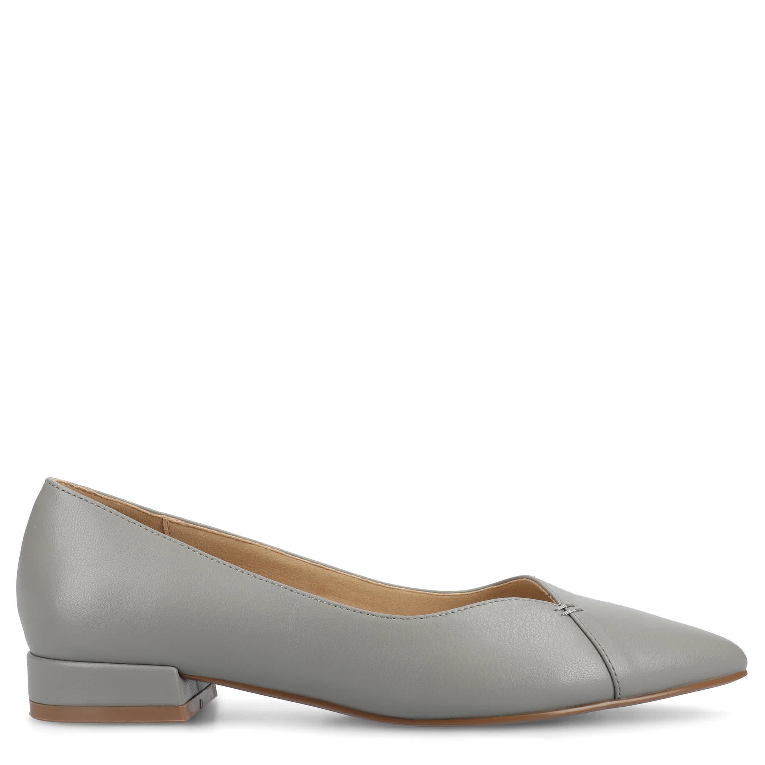 JOURNEE COLLECTION-WOMENS CARMIN FLATS-GREY & 
