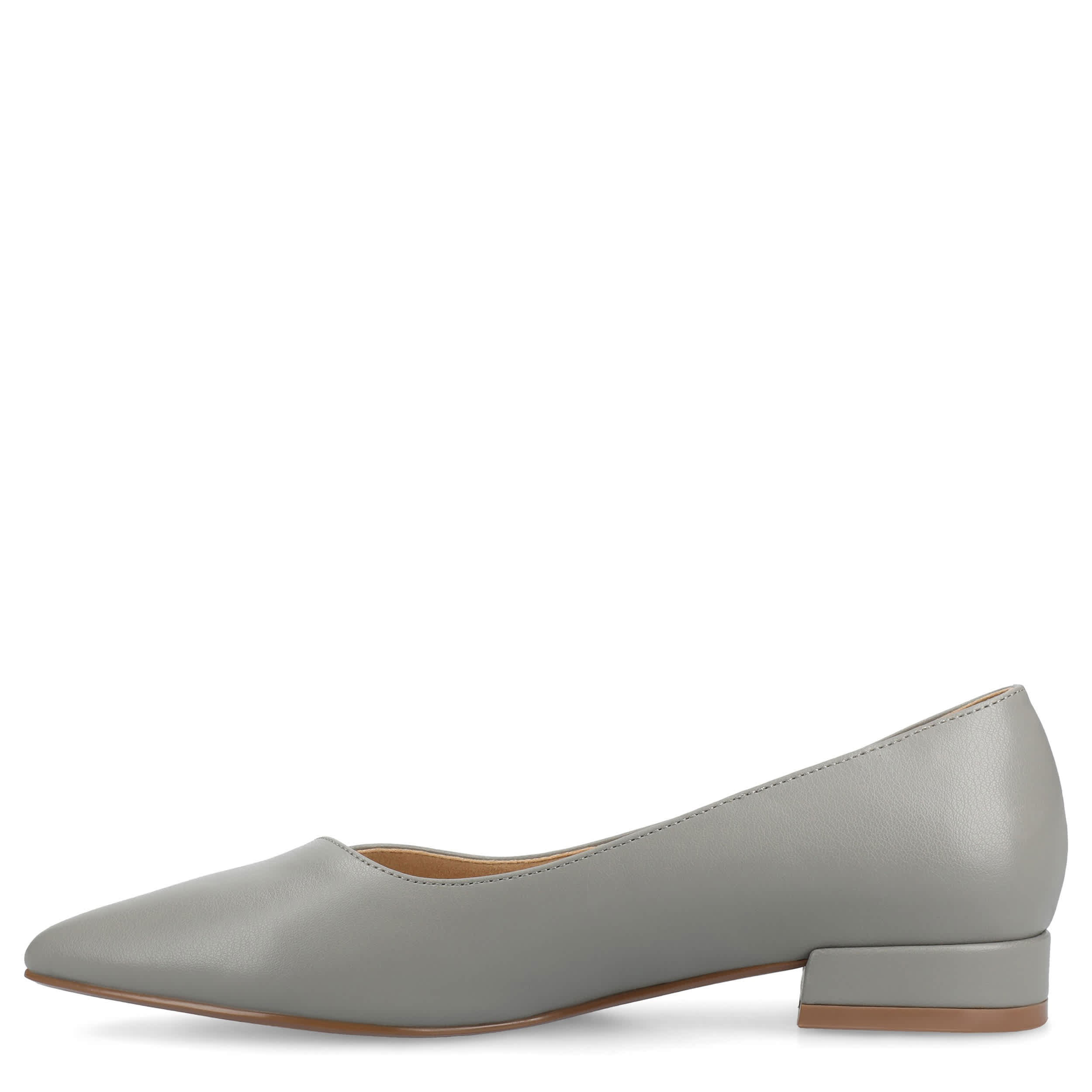 JOURNEE COLLECTION-WOMENS CARMIN FLATS-GREY & 