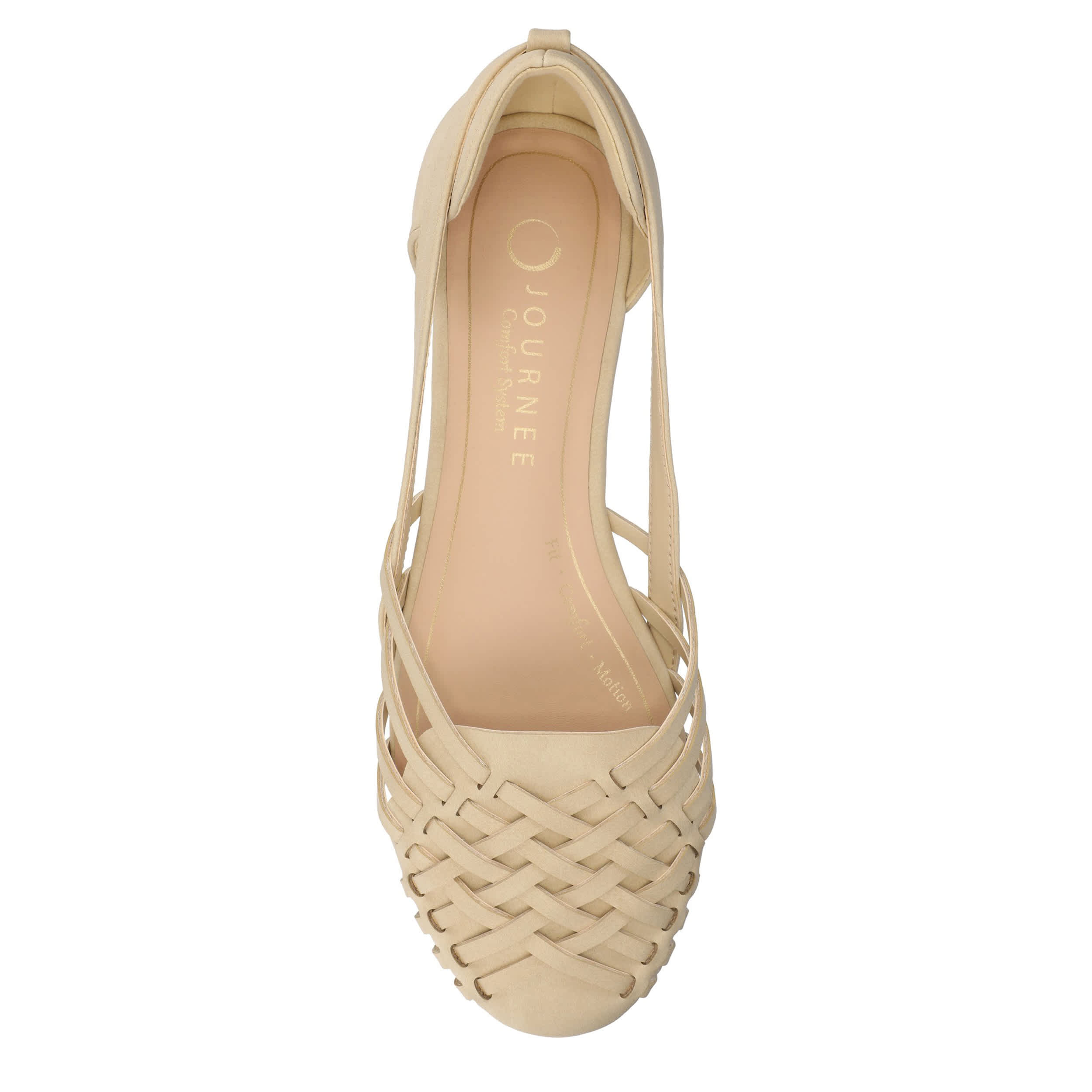 JOURNEE COLLECTION-WOMENS EKKO FLAT-SAND & 