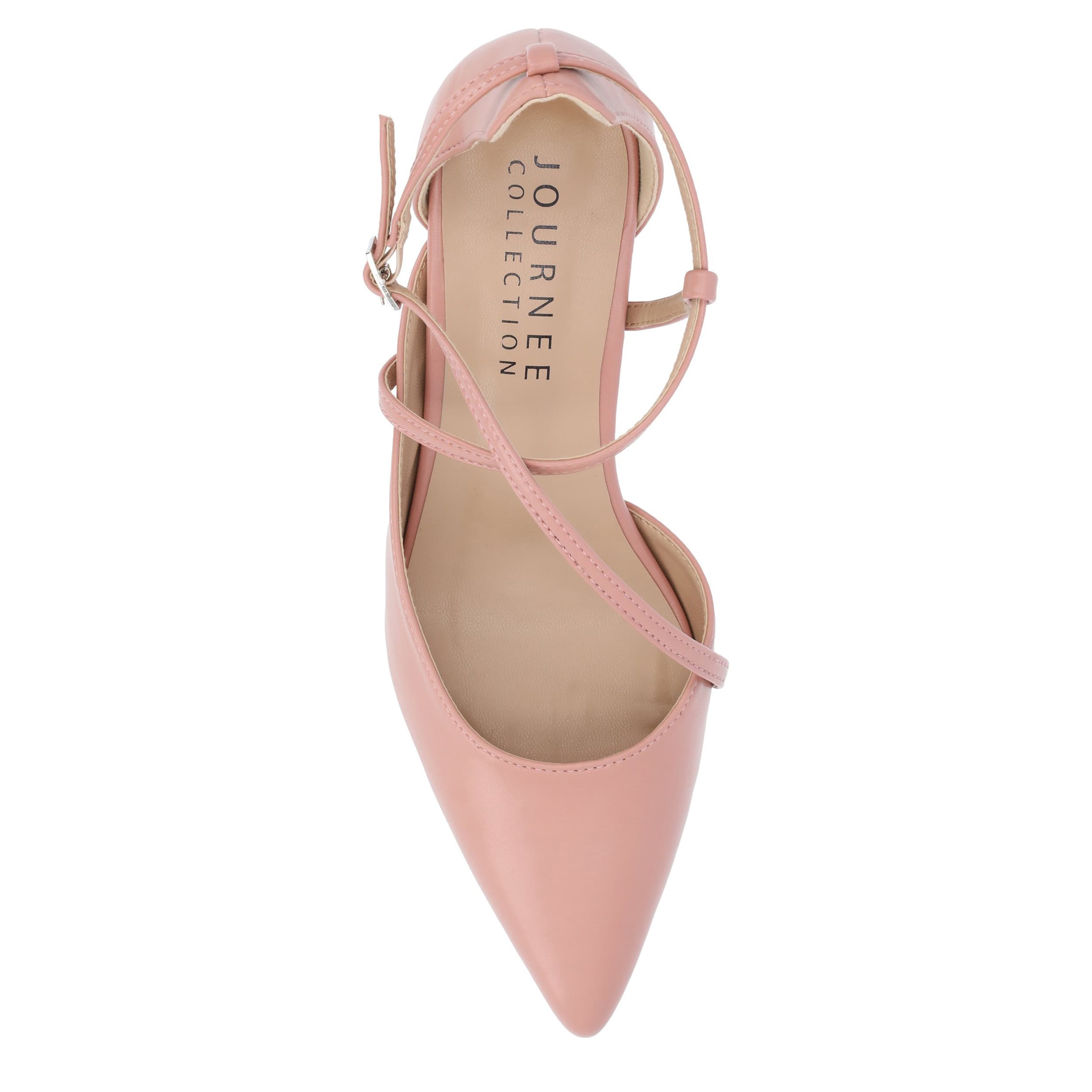 JOURNEE COLLECTION-WOMENS GALVINN-WD-BLUSH & 