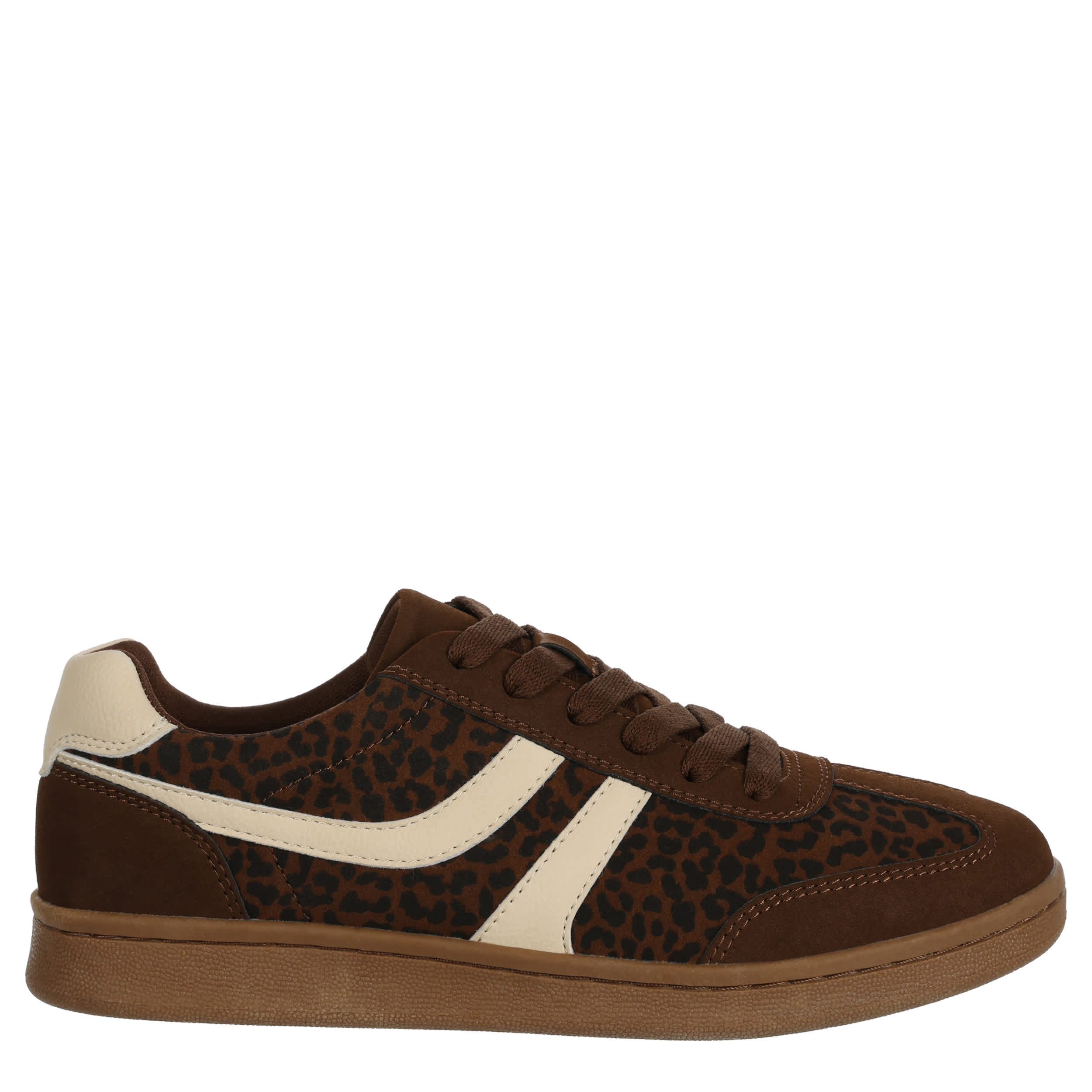 LIMELIGHT-WOMENS ADDISON SNEAKER-LEOPARD & CHOCOLATE