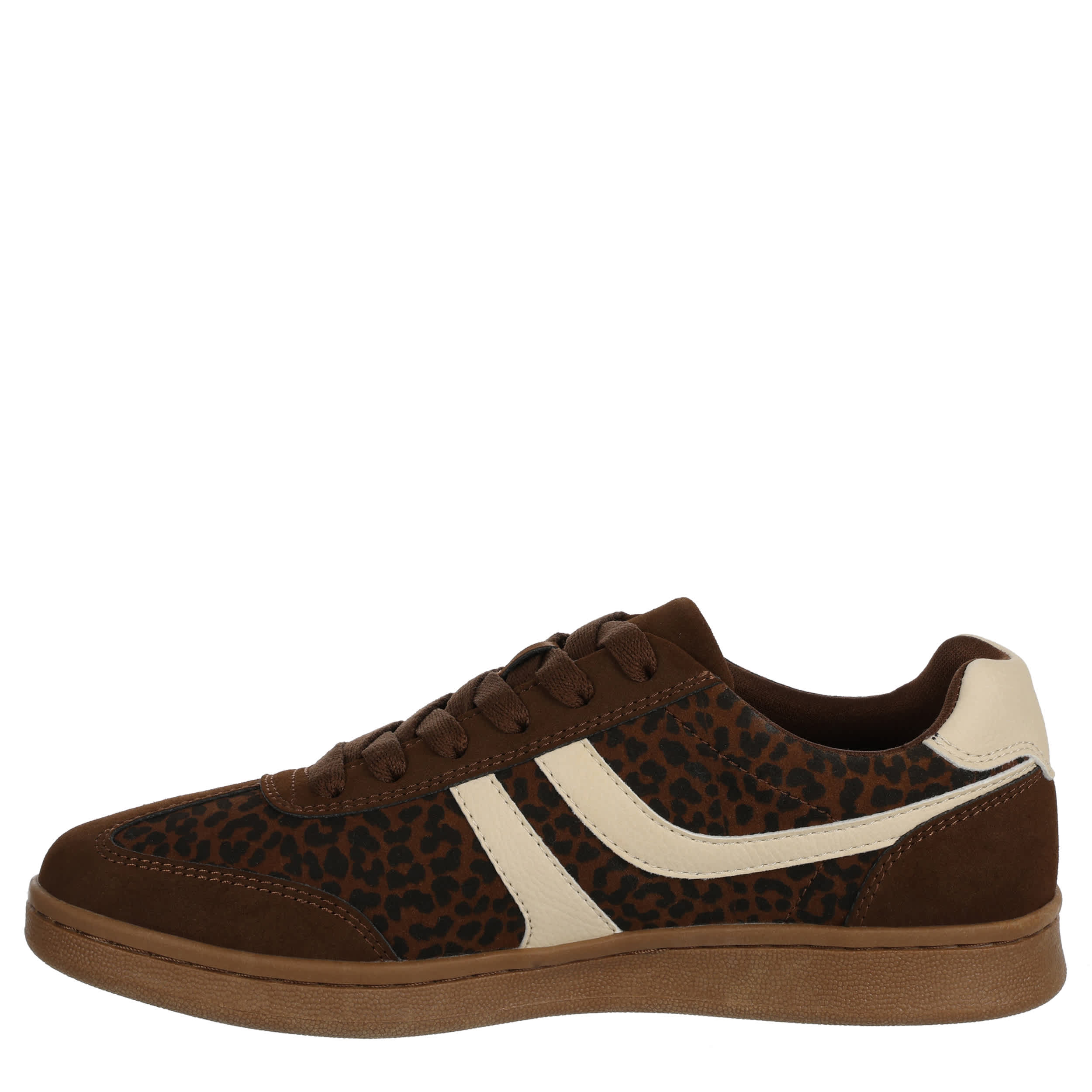 LIMELIGHT-WOMENS ADDISON SNEAKER-LEOPARD & CHOCOLATE