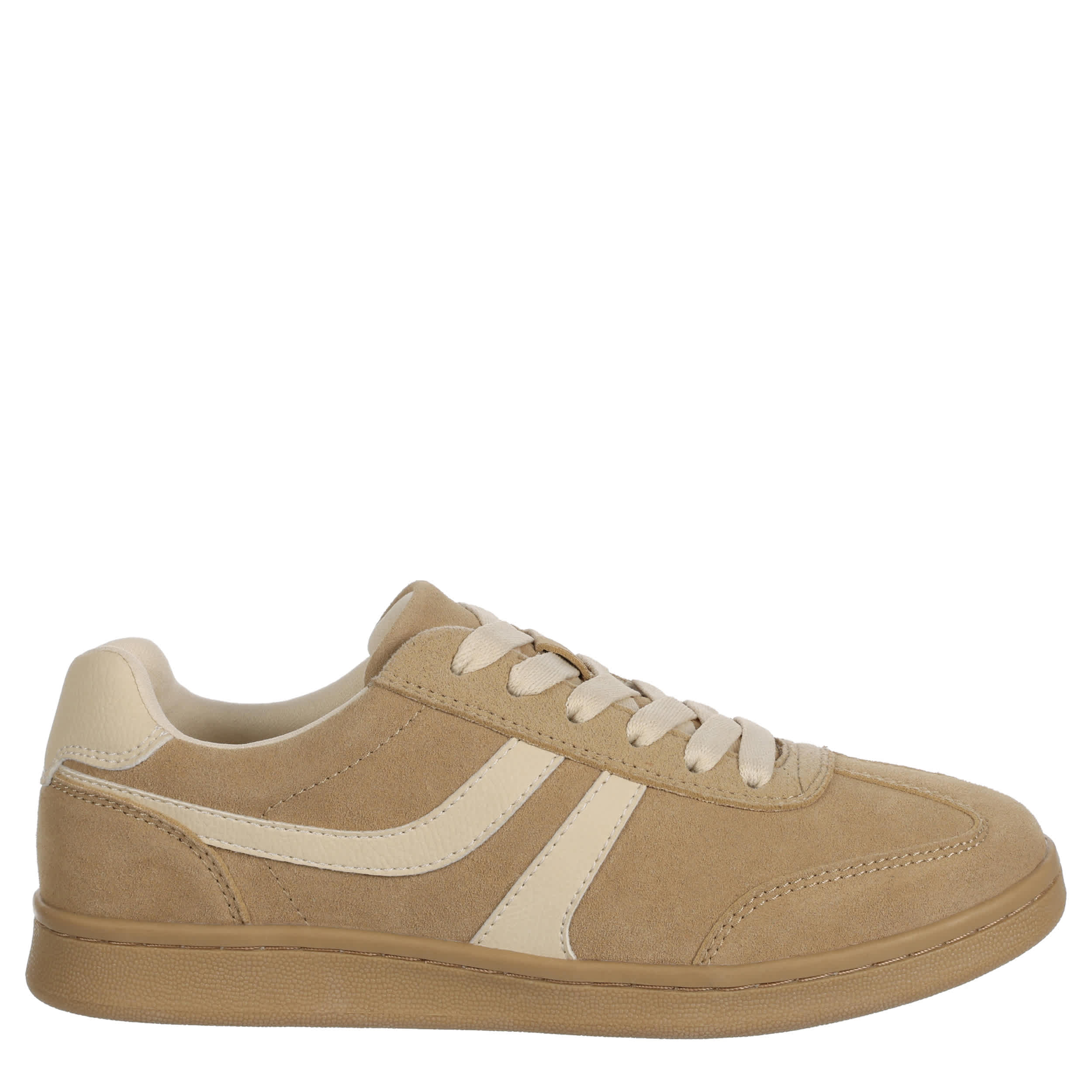 LIMELIGHT-WOMENS ADDISON SNEAKER-TAN & OFF WHITE