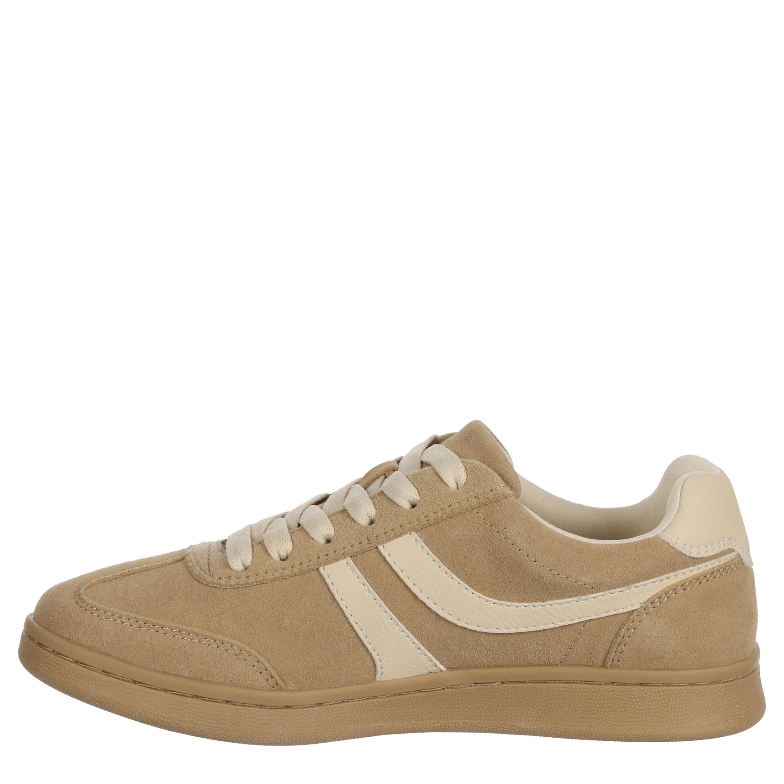 LIMELIGHT-WOMENS ADDISON SNEAKER-TAN & OFF WHITE
