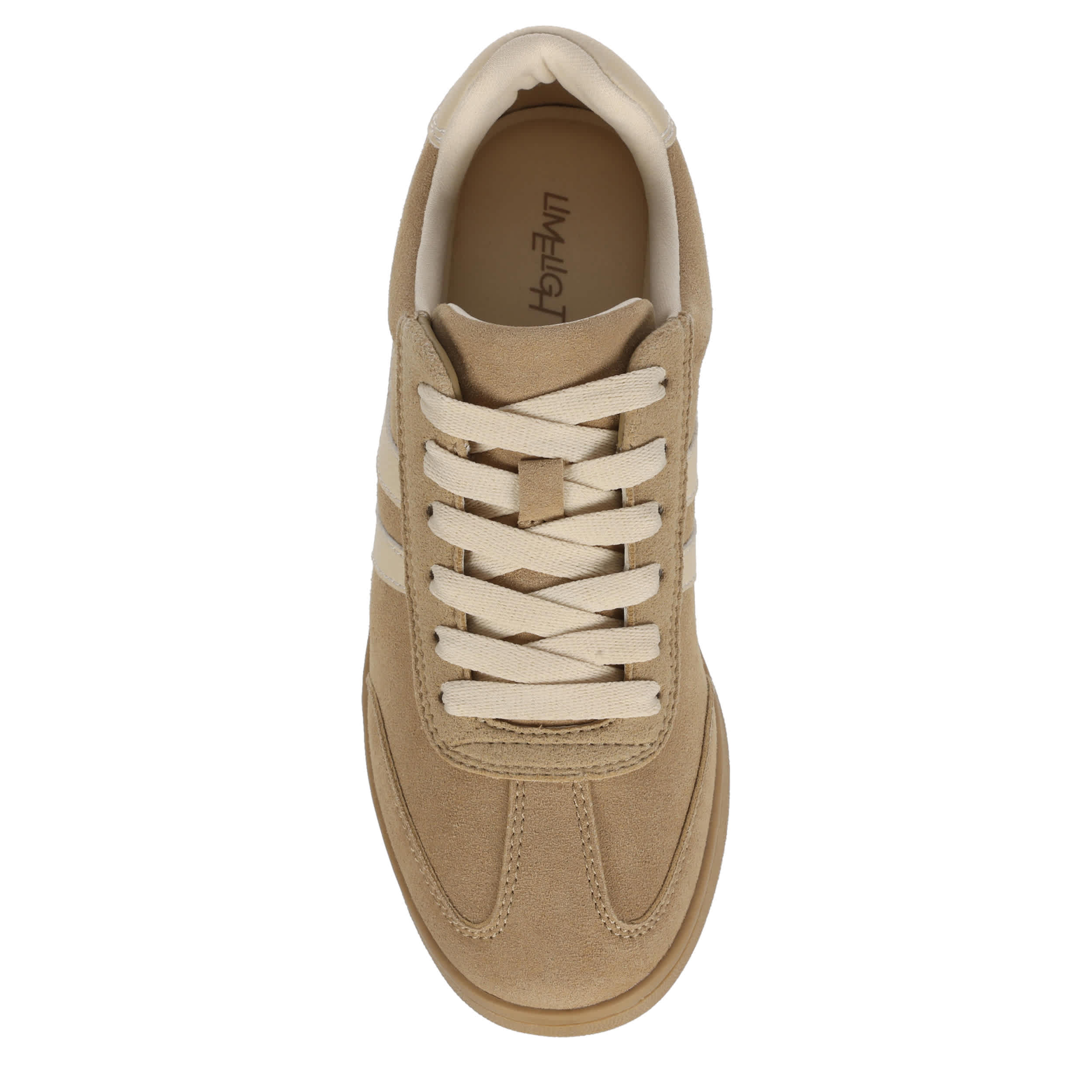 LIMELIGHT-WOMENS ADDISON SNEAKER-TAN & OFF WHITE