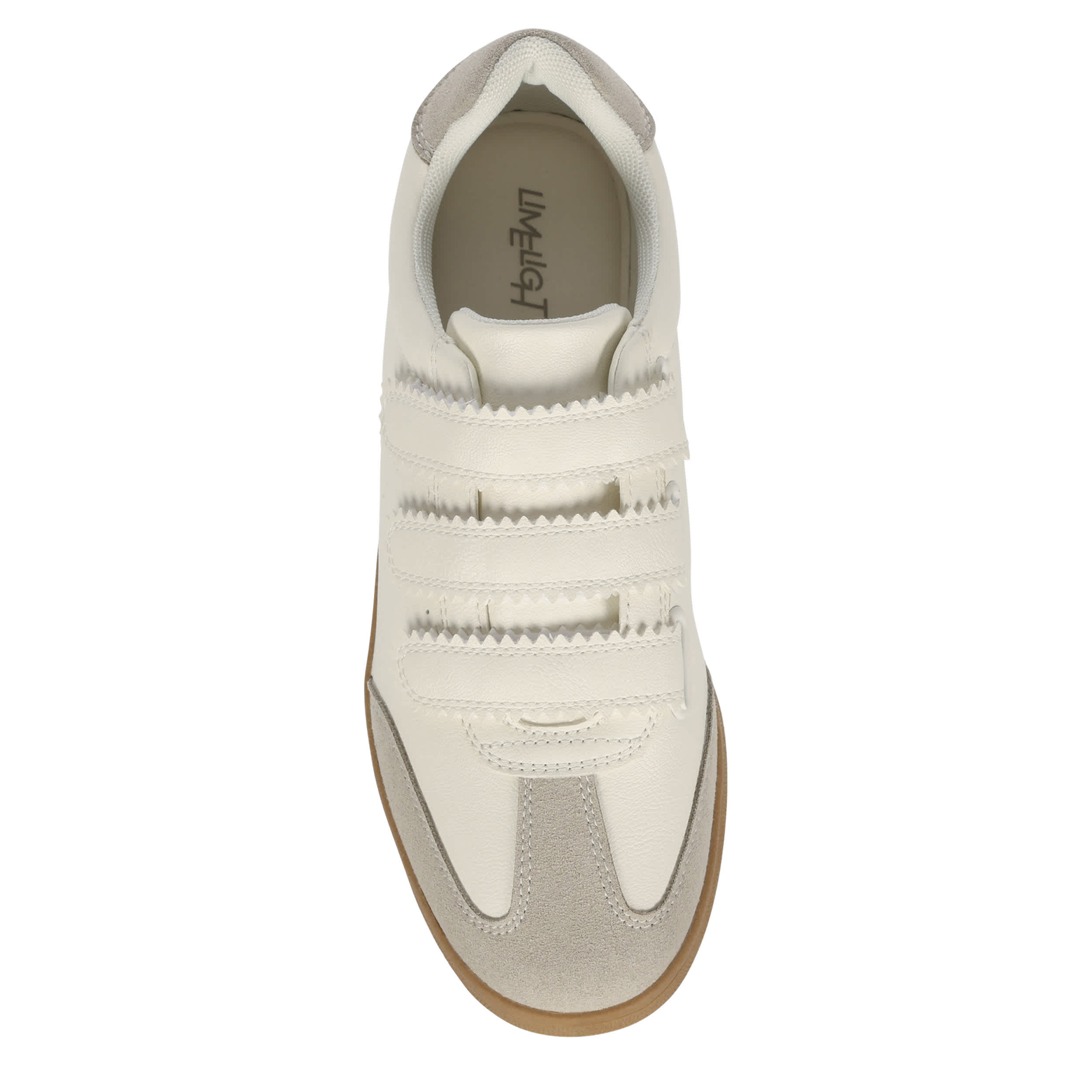 LIMELIGHT-WOMENS ALEXIS SNEAKER-WHITE & TAUPE