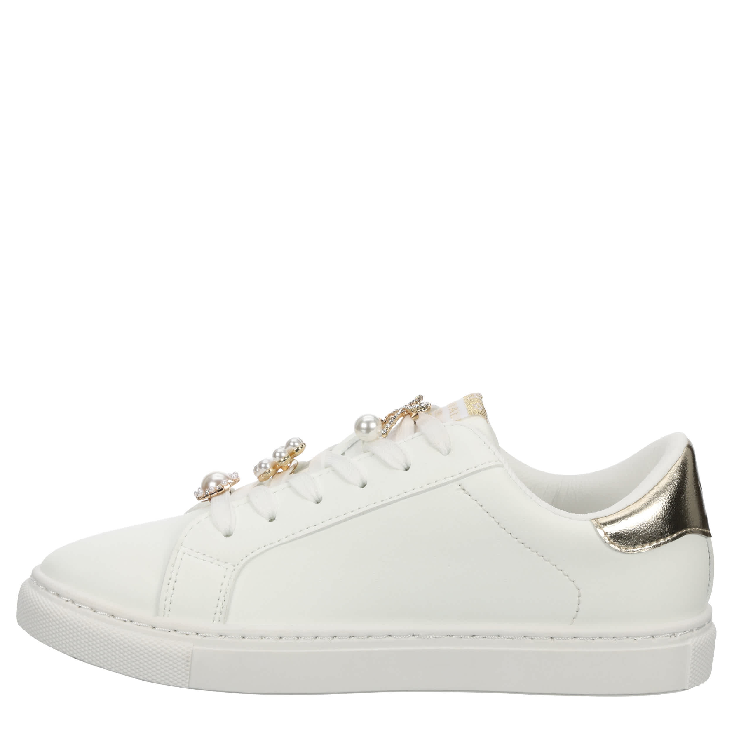 Vintage Havana-WOMENS ROXANNE  SNEAKER-WHITE & GOLD
