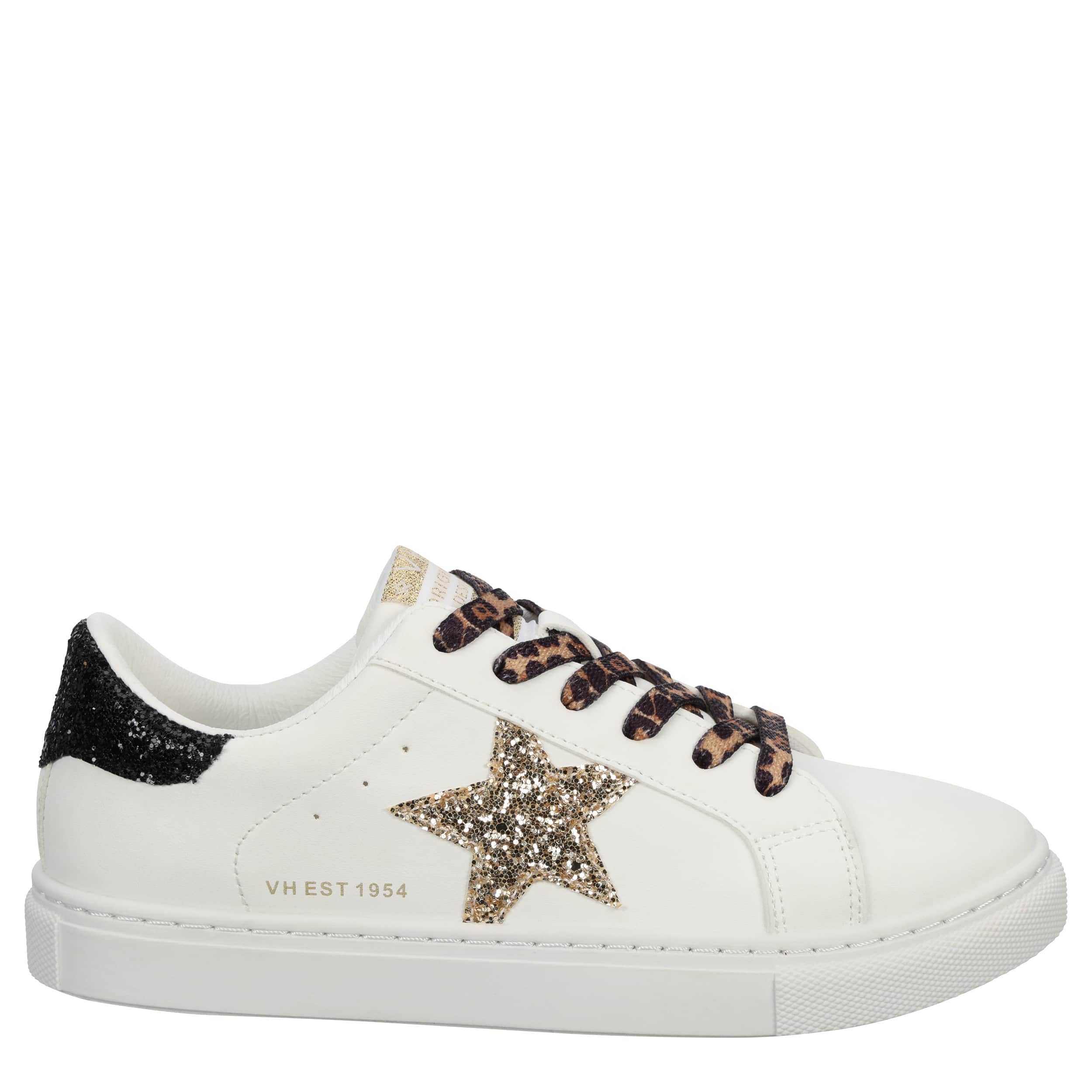 Vintage Havana-WOMENS ROXANNE  SNEAKER-WHITE & GOLD