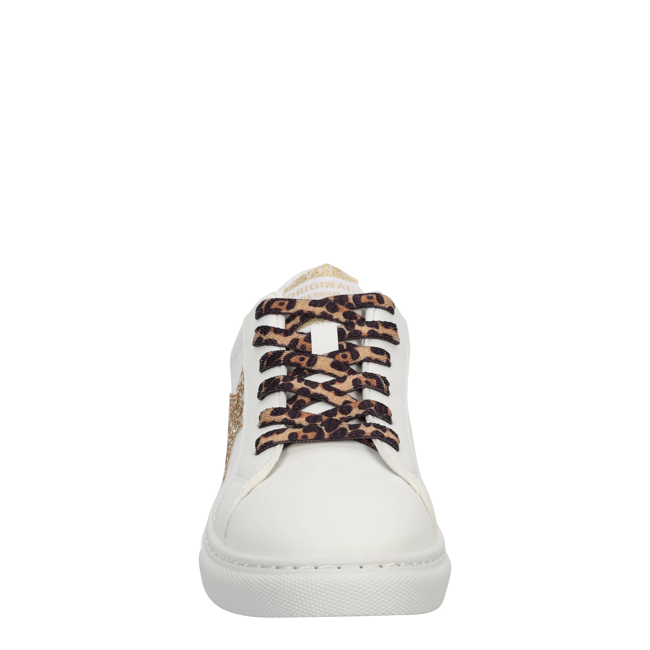 Vintage Havana-WOMENS ROXANNE  SNEAKER-WHITE & GOLD
